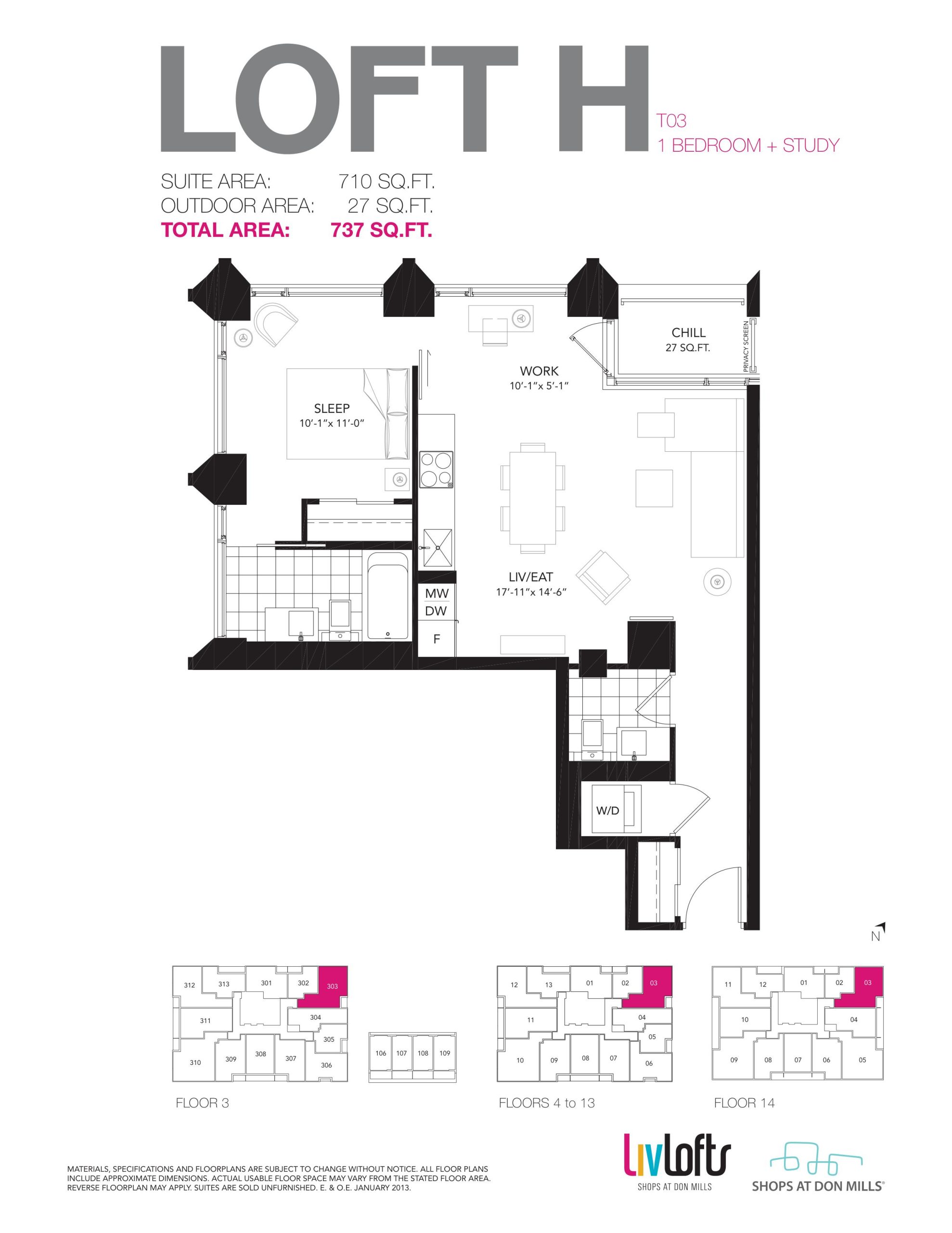Loft H floor plan
