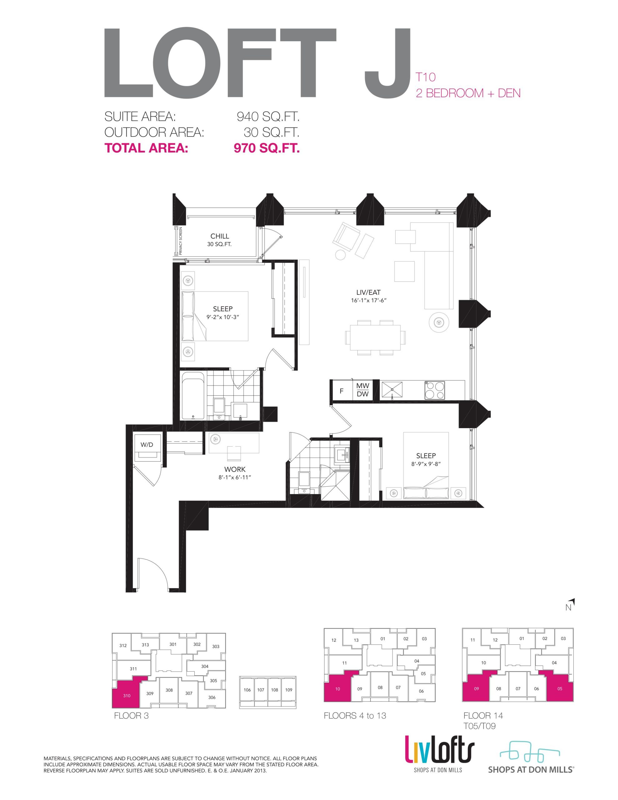 Loft J floor plan