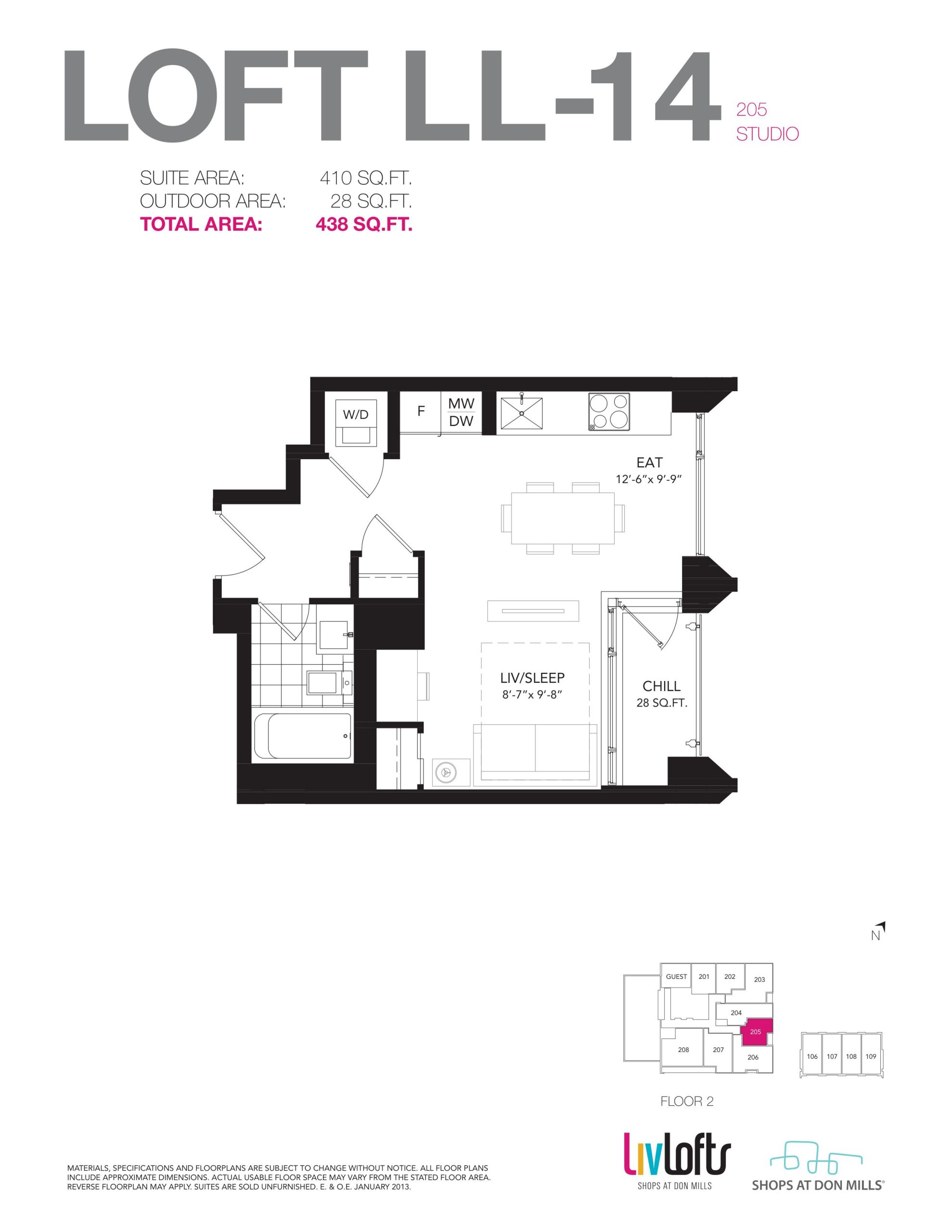 Loft LL-14 floor plan
