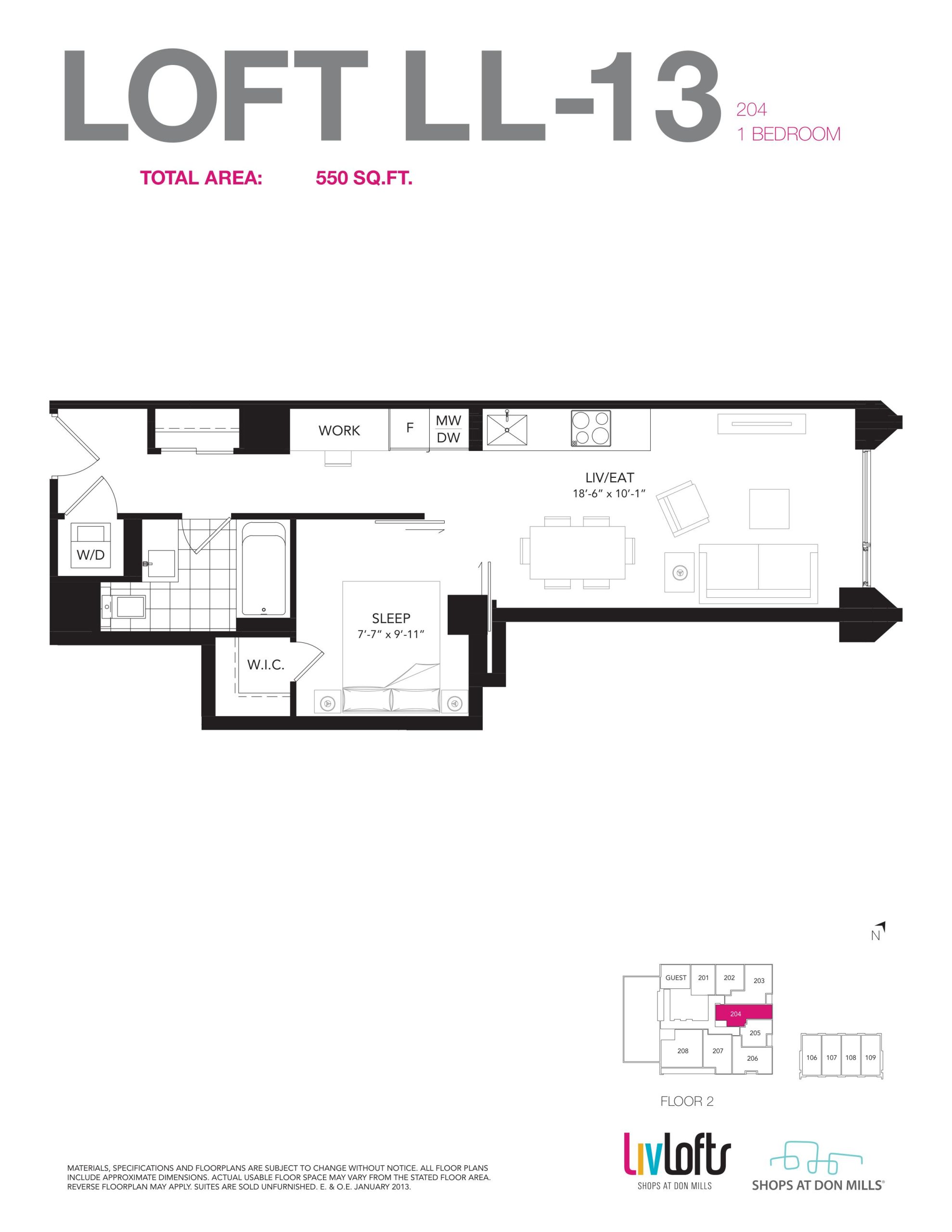 Loft LL-13 floor plan