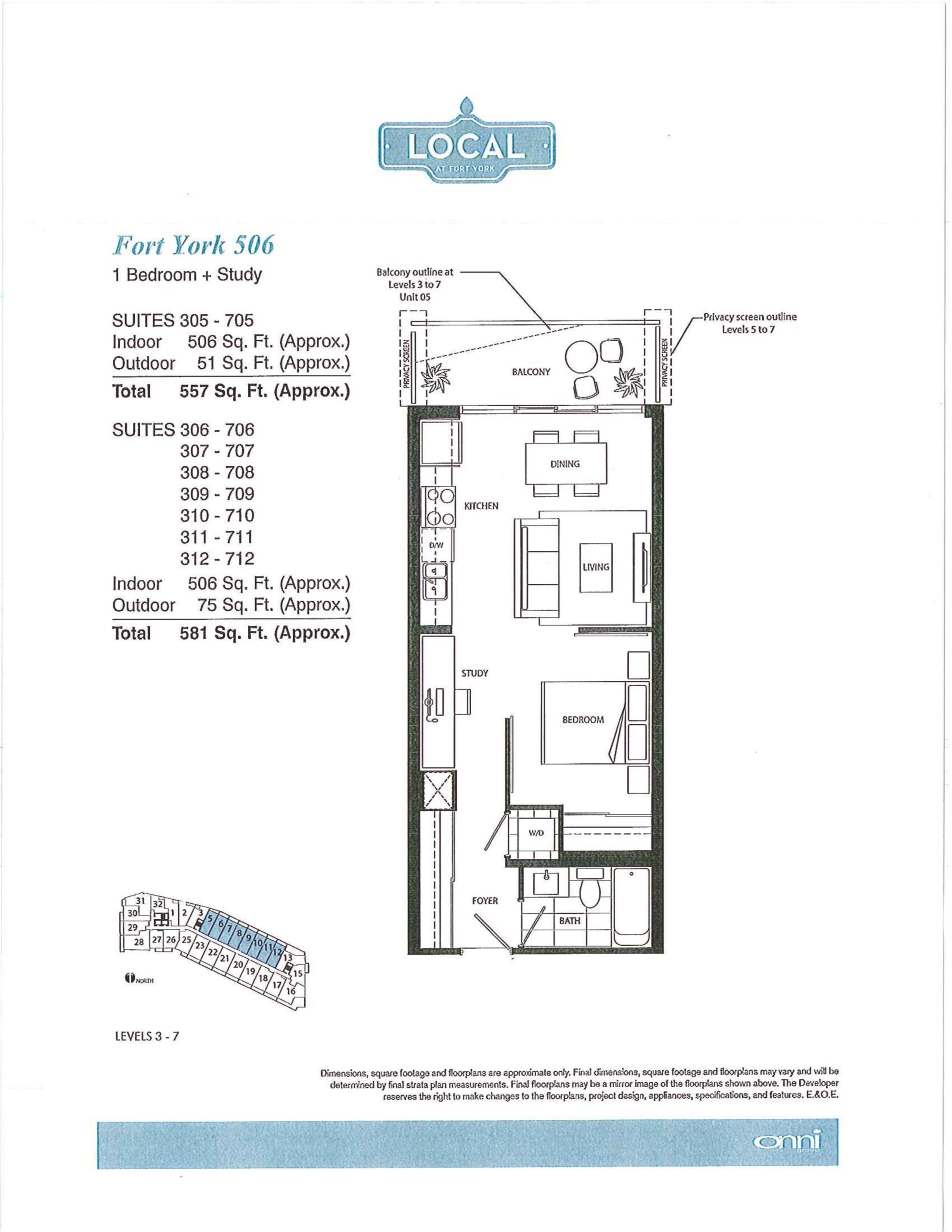 Fort York 506 floor plan