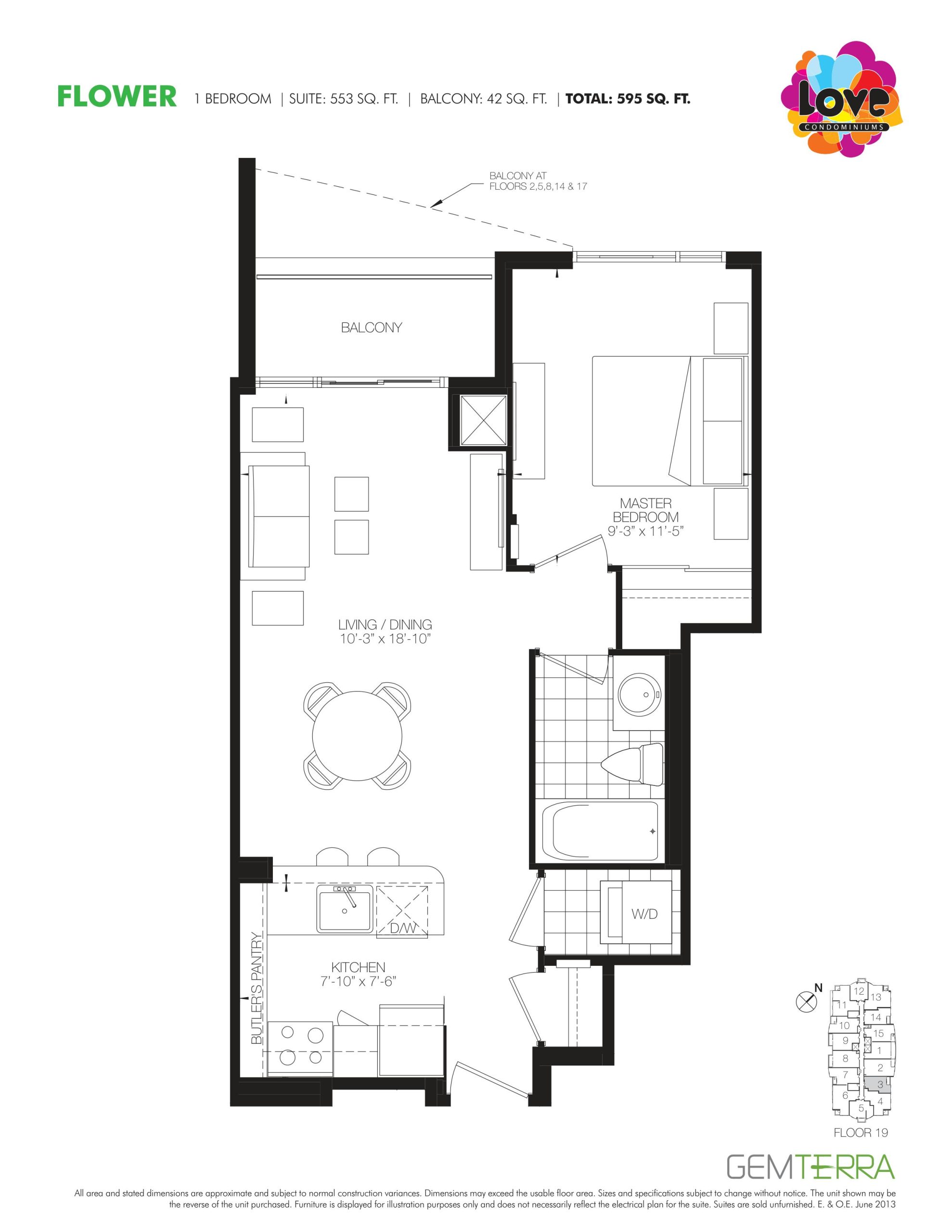 Flower floor plan