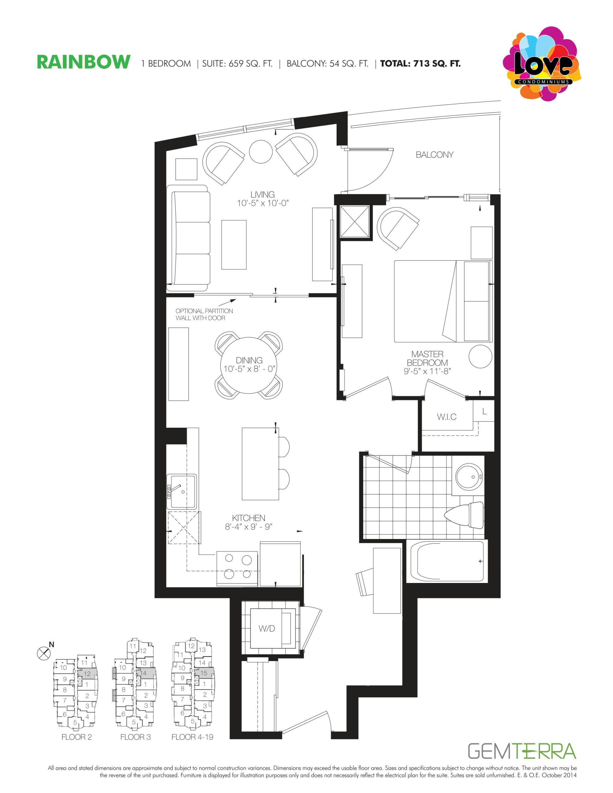 Rainbow floor plan