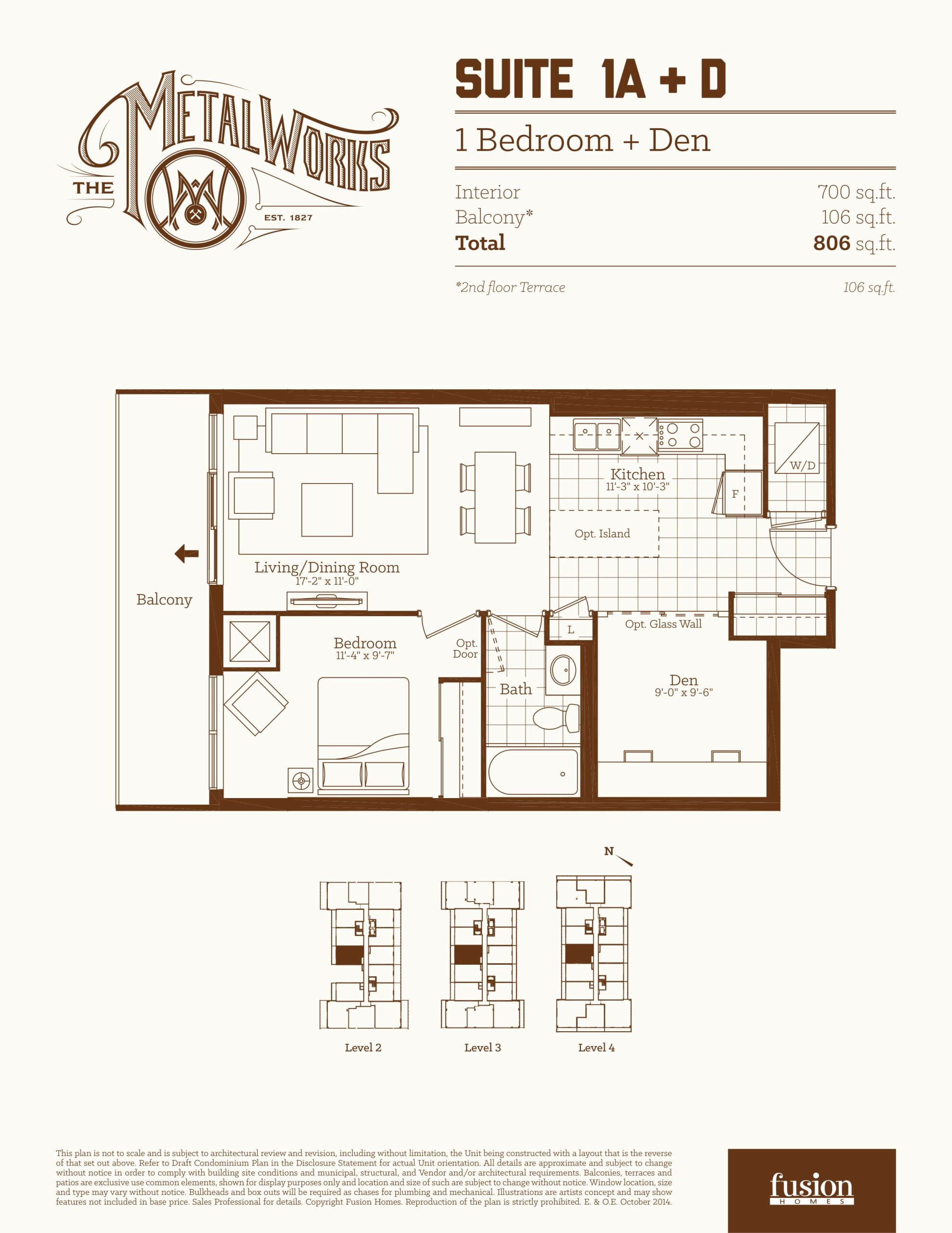 Suite 1A + D floor plan