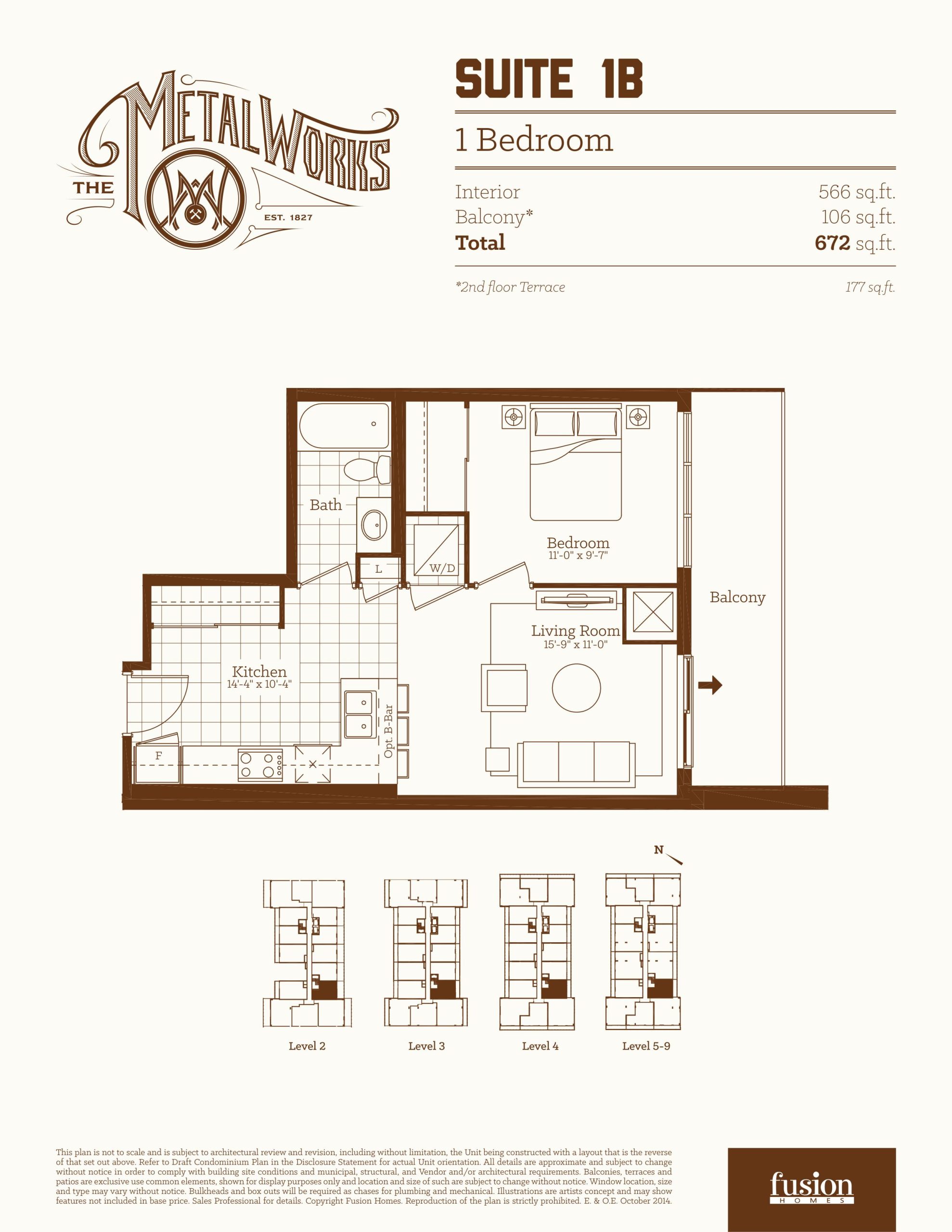 Suite 1B floor plan