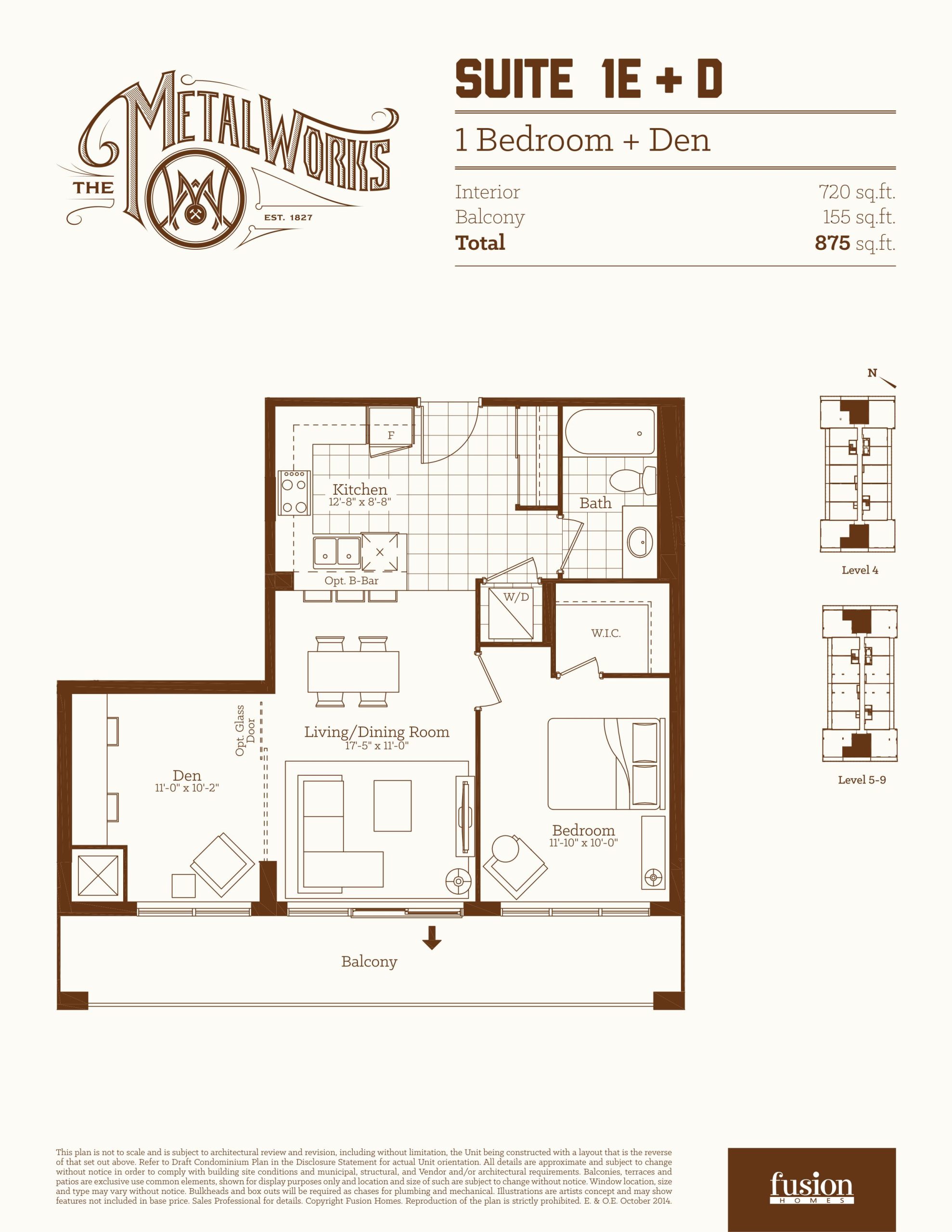Suite 1E + D floor plan