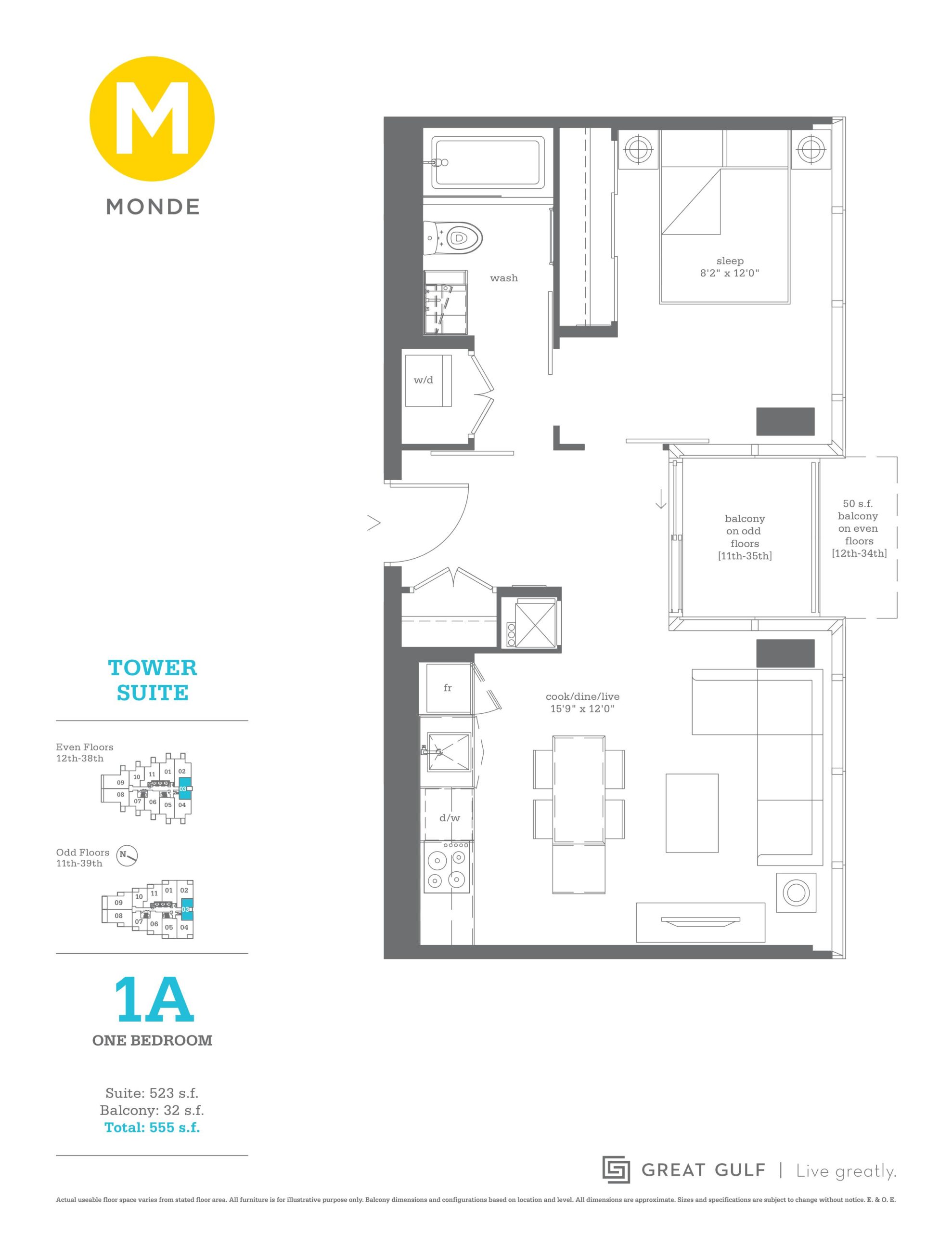 1A floor plan