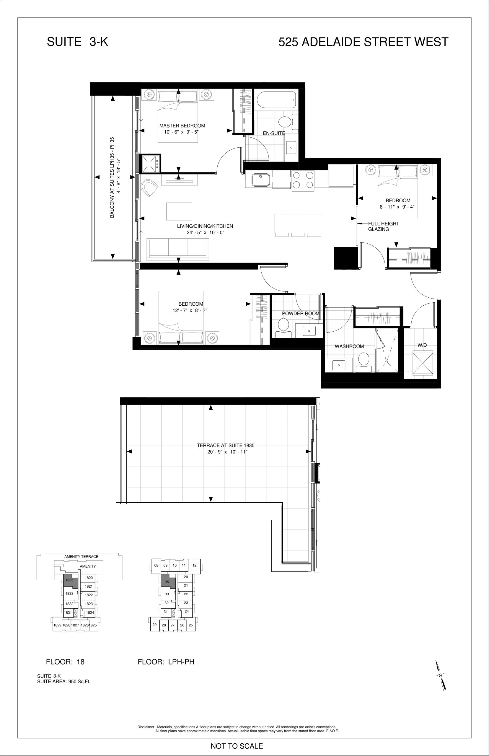 Suite 3-K floor plan