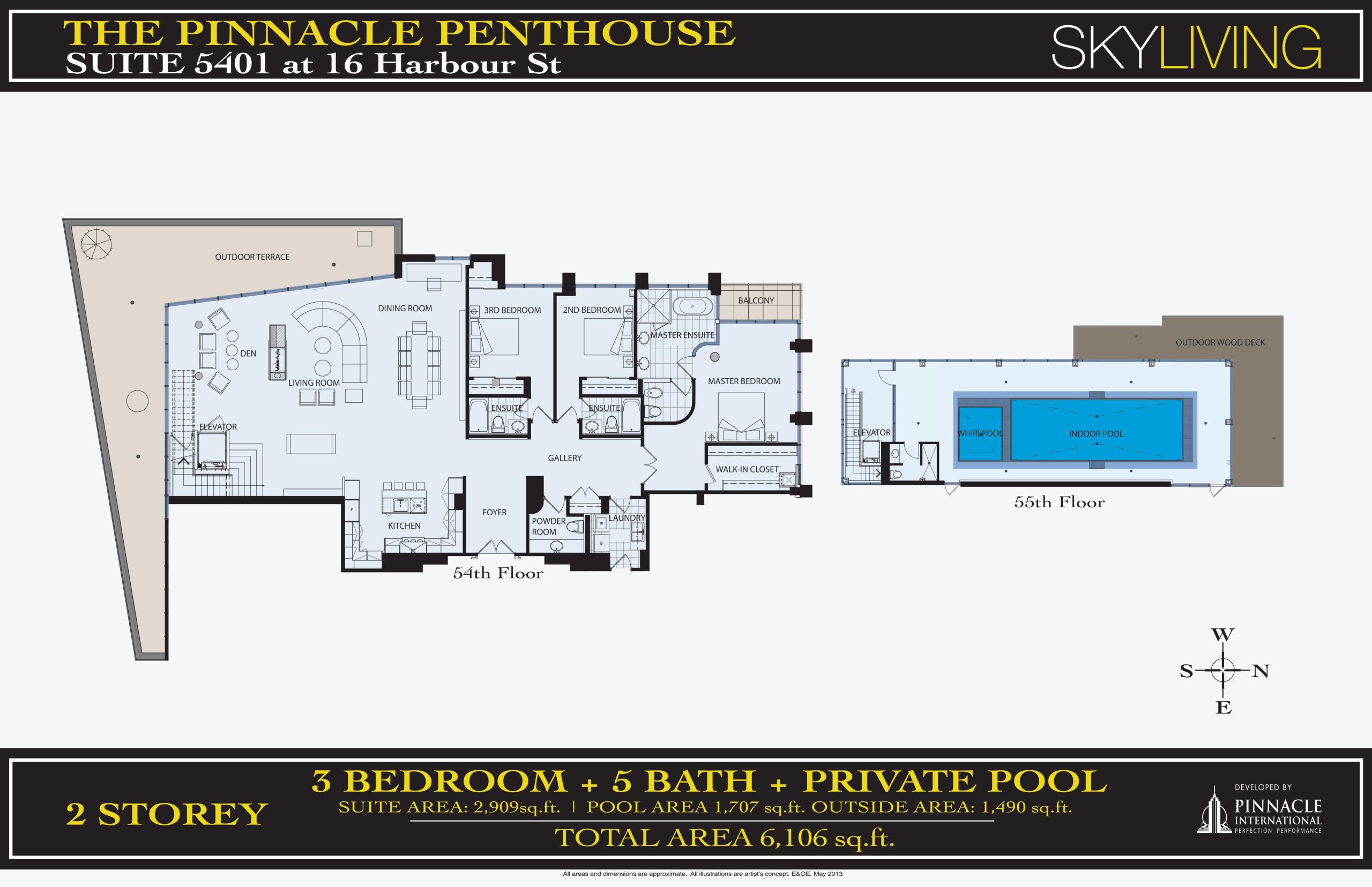 The Pinnacle Penthouse floor plan