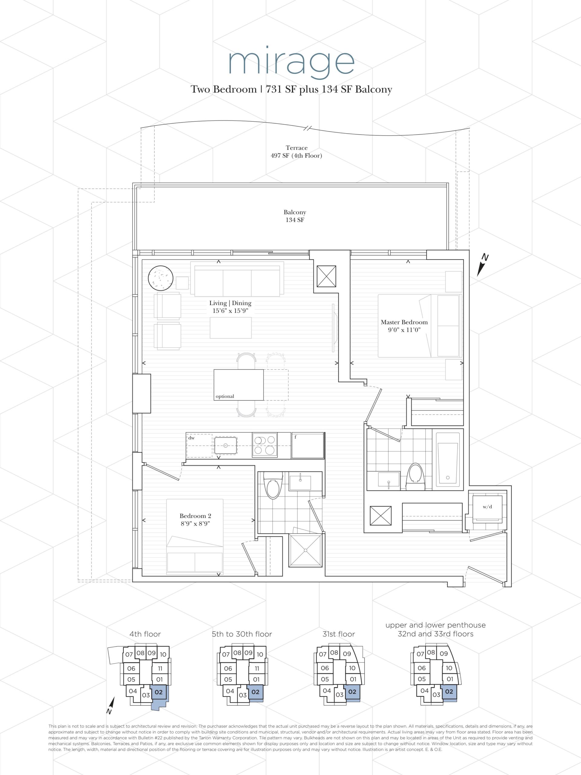 Mirage floor plan