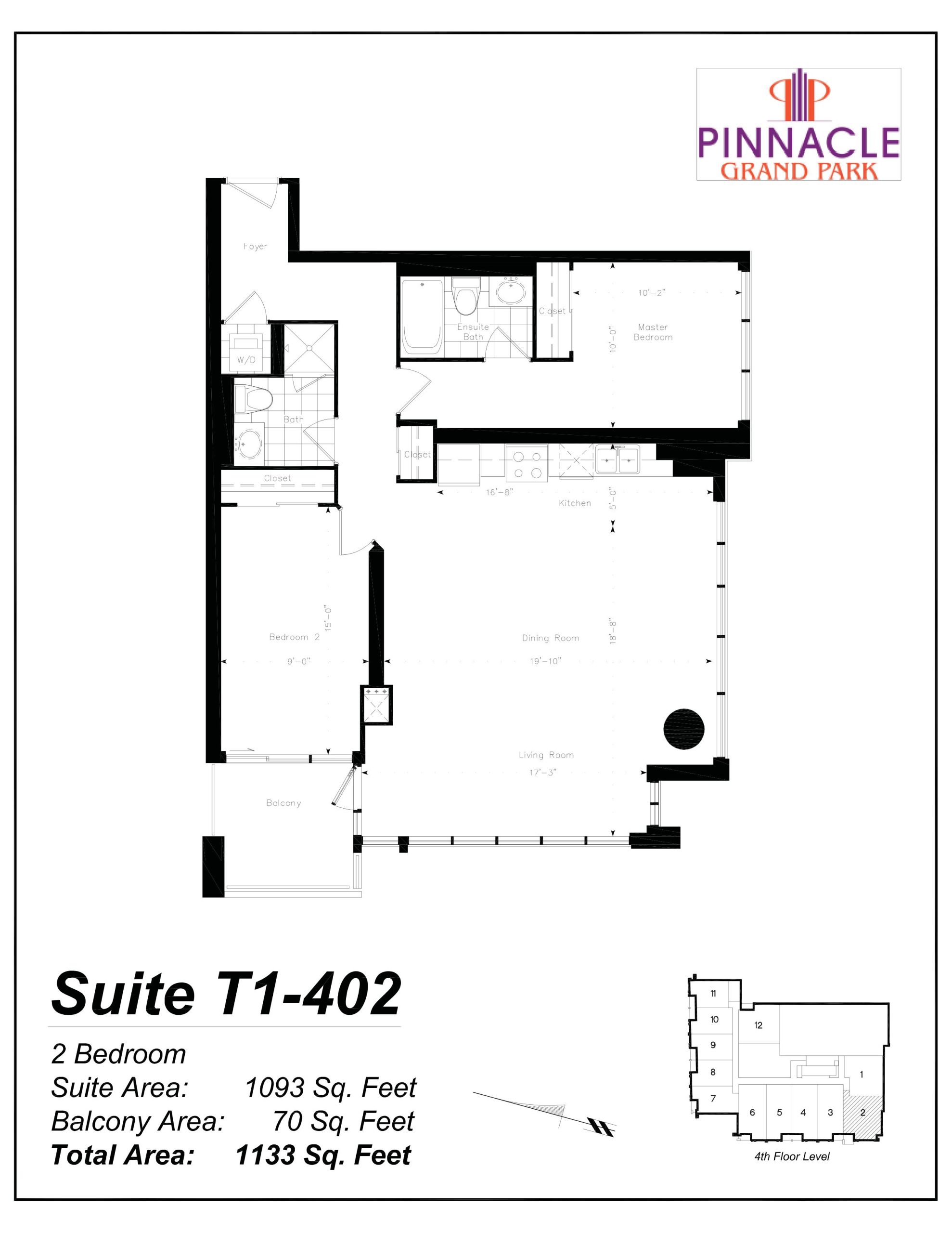 Suite T1-402 floor plan