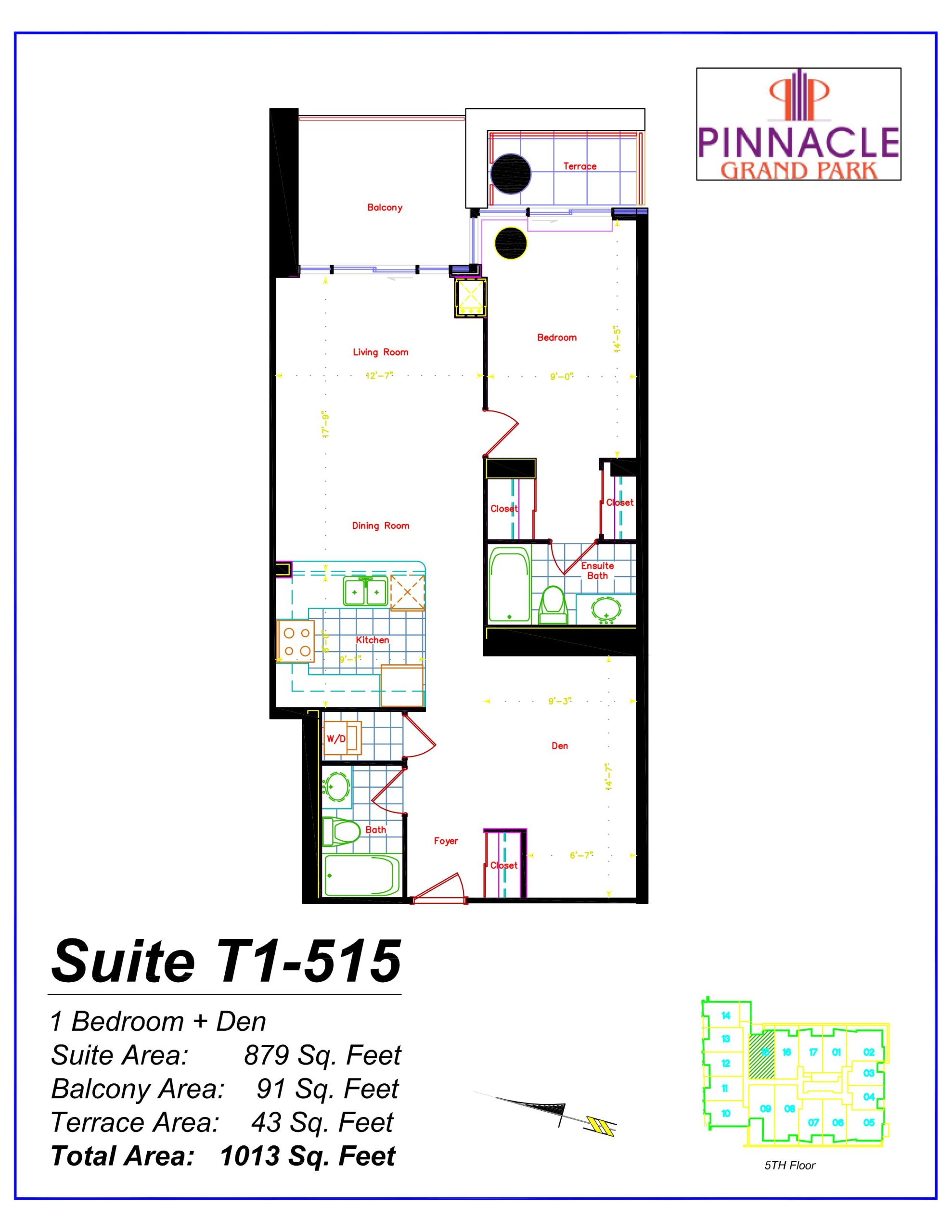 Suite T1-515 floor plan
