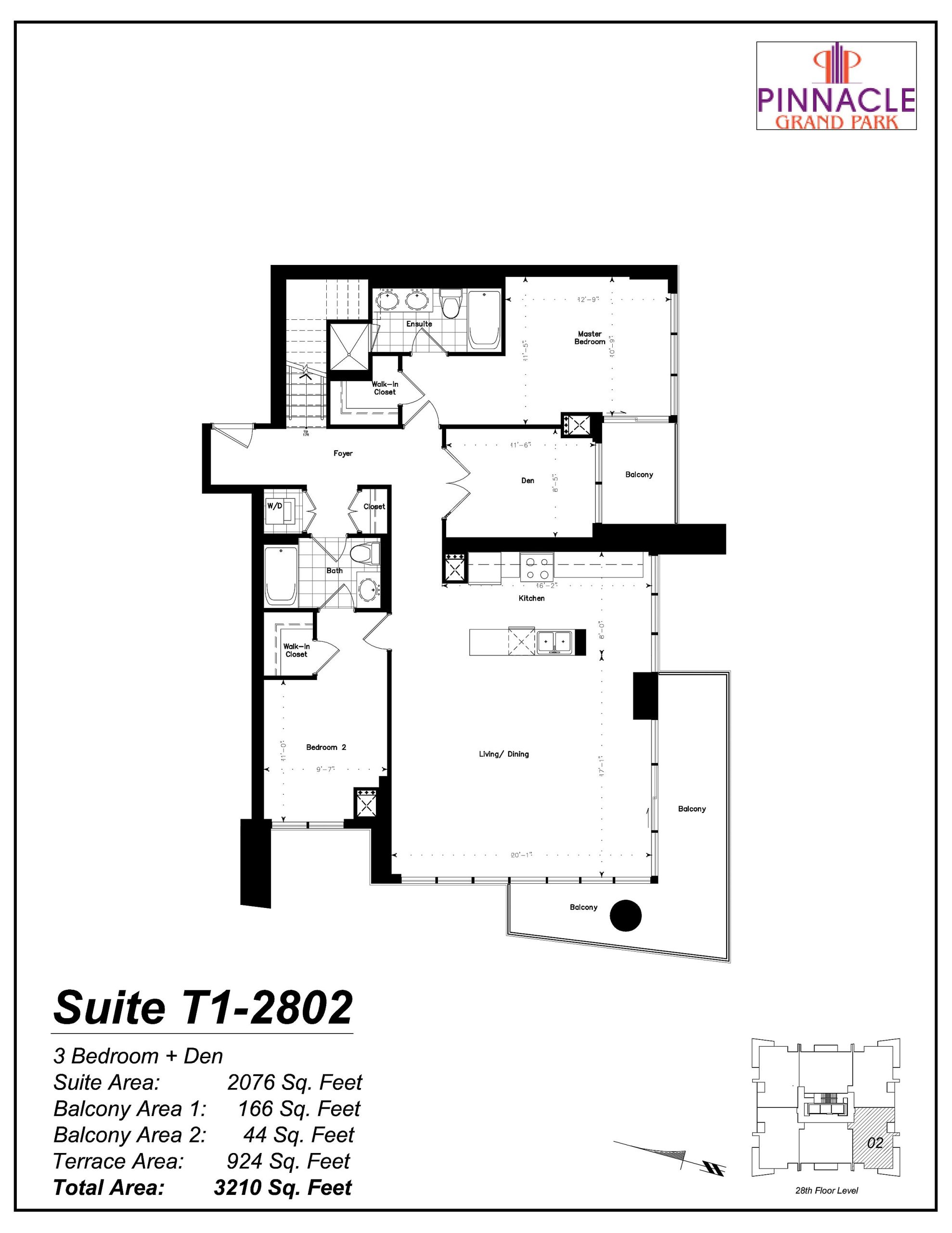 Suite T1-2802 (1/2) floor plan