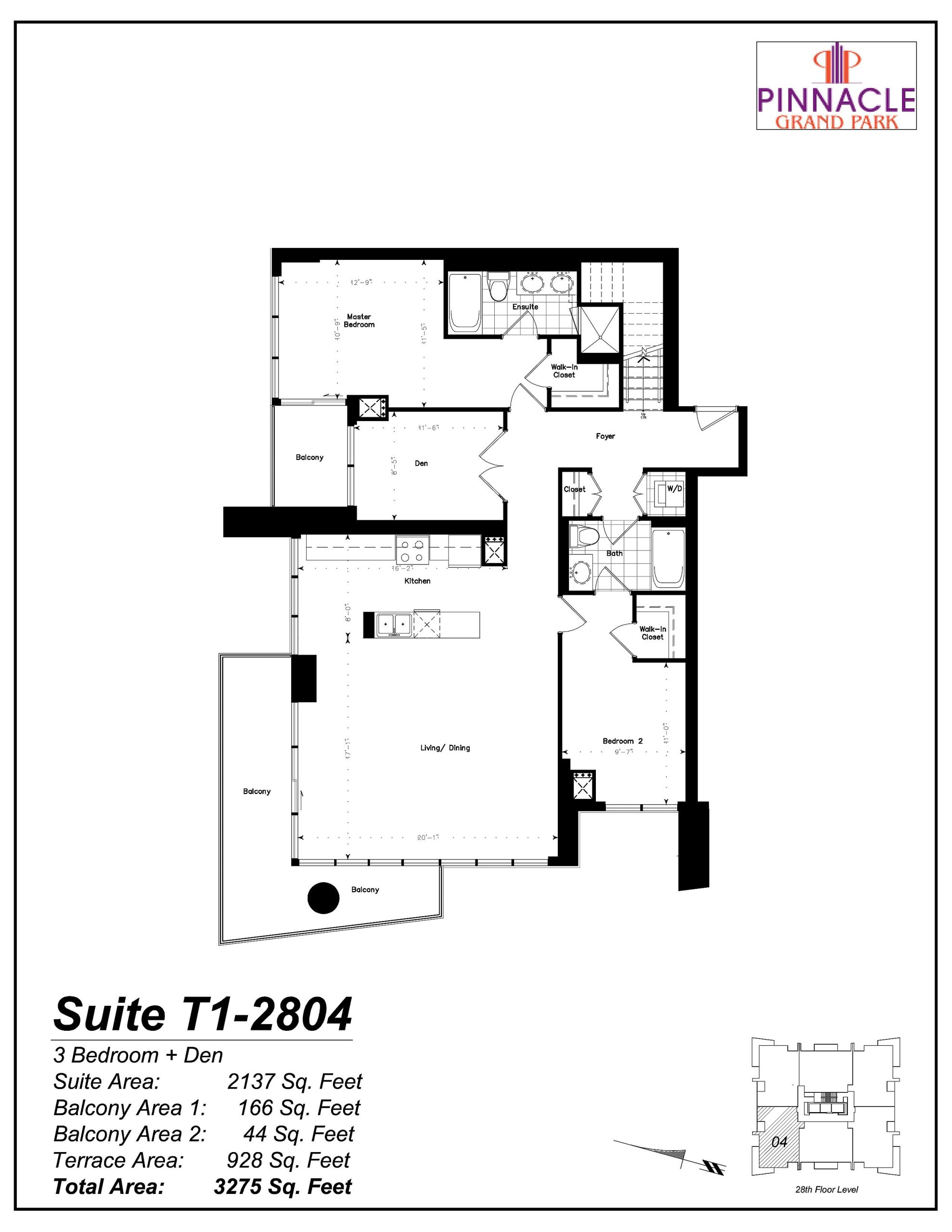 Suite T1-2804 (1/2) floor plan