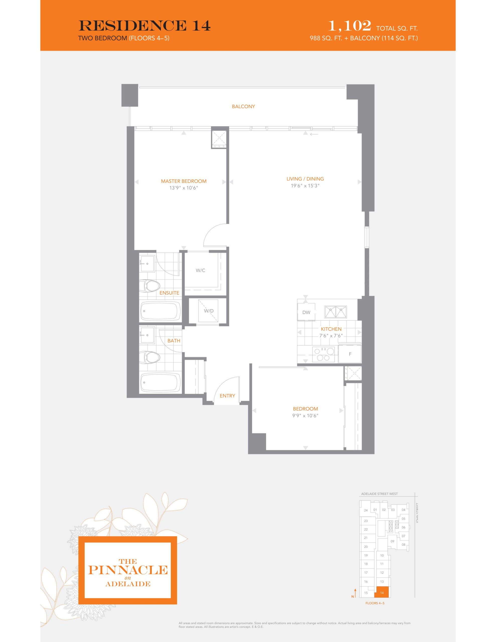 Residence 14 floor plan