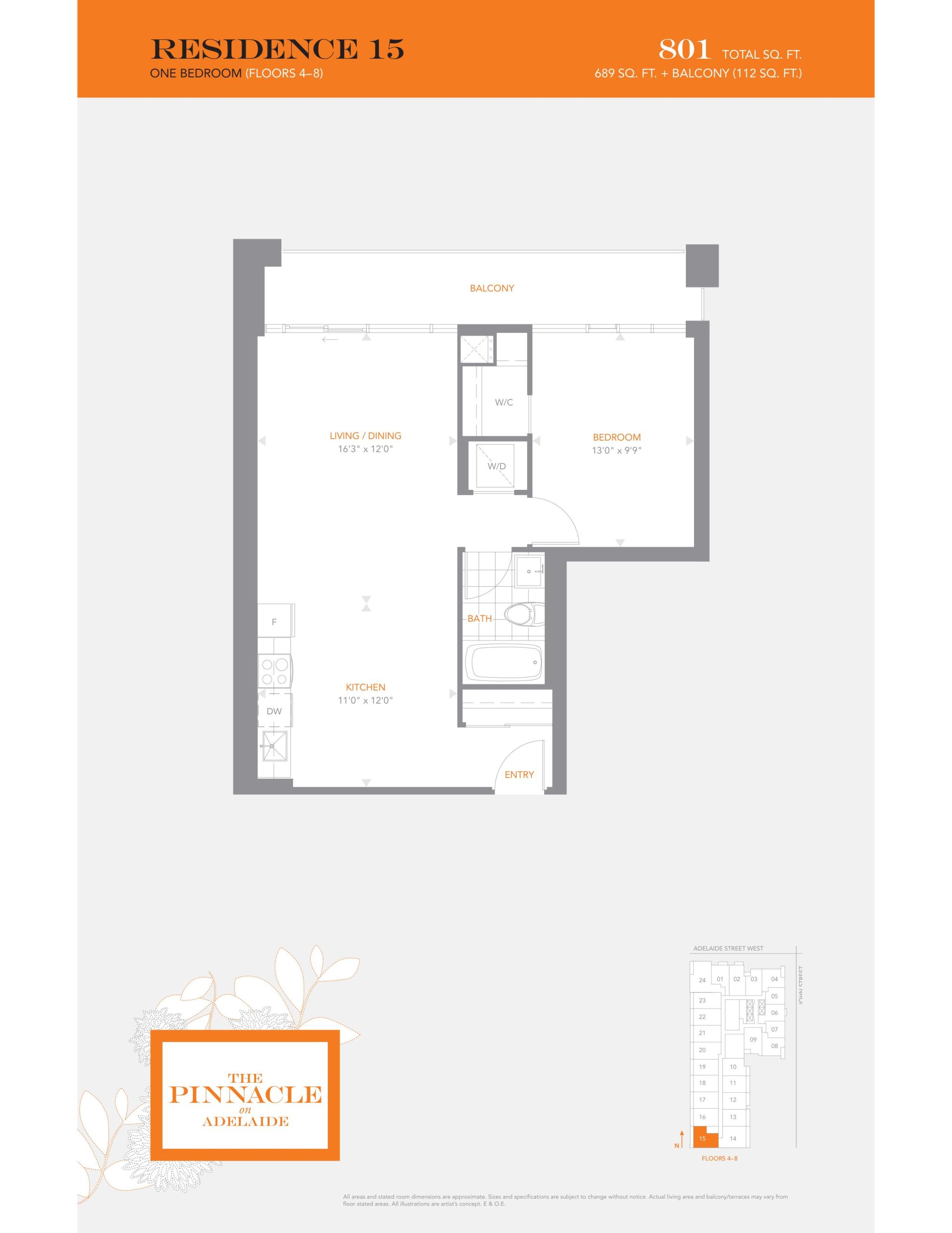 Residence 15 floor plan