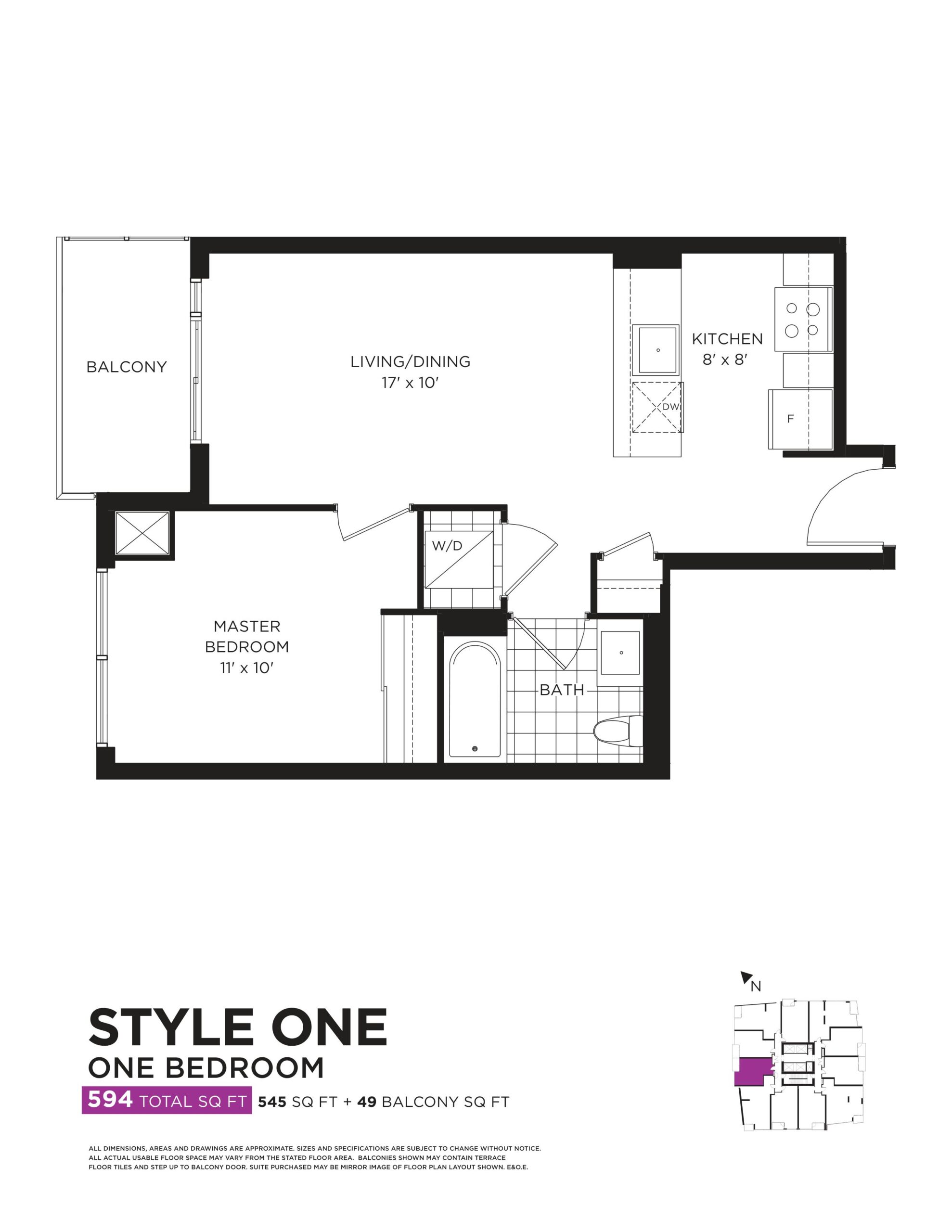 Style One floor plan