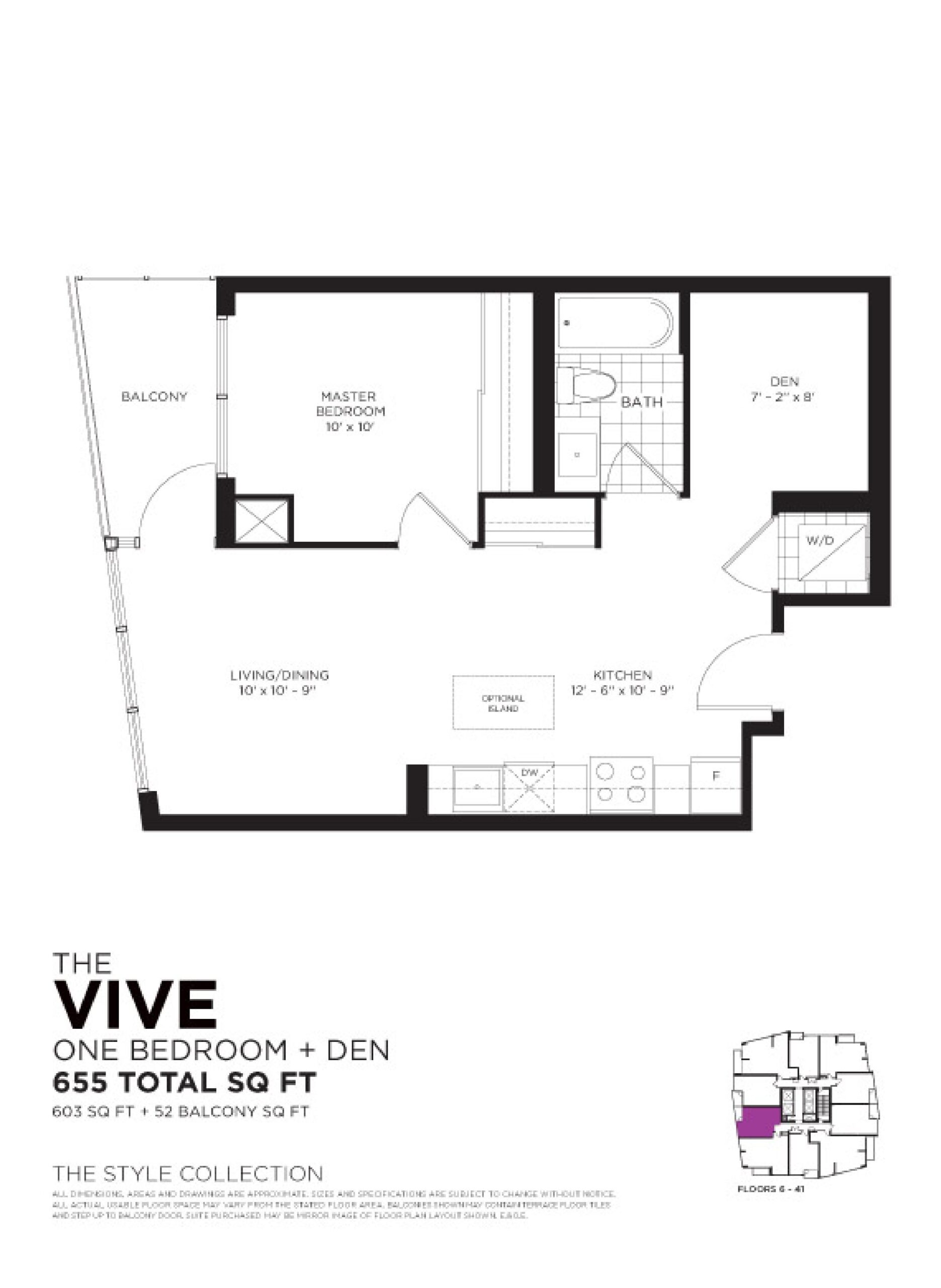 The Vive floor plan