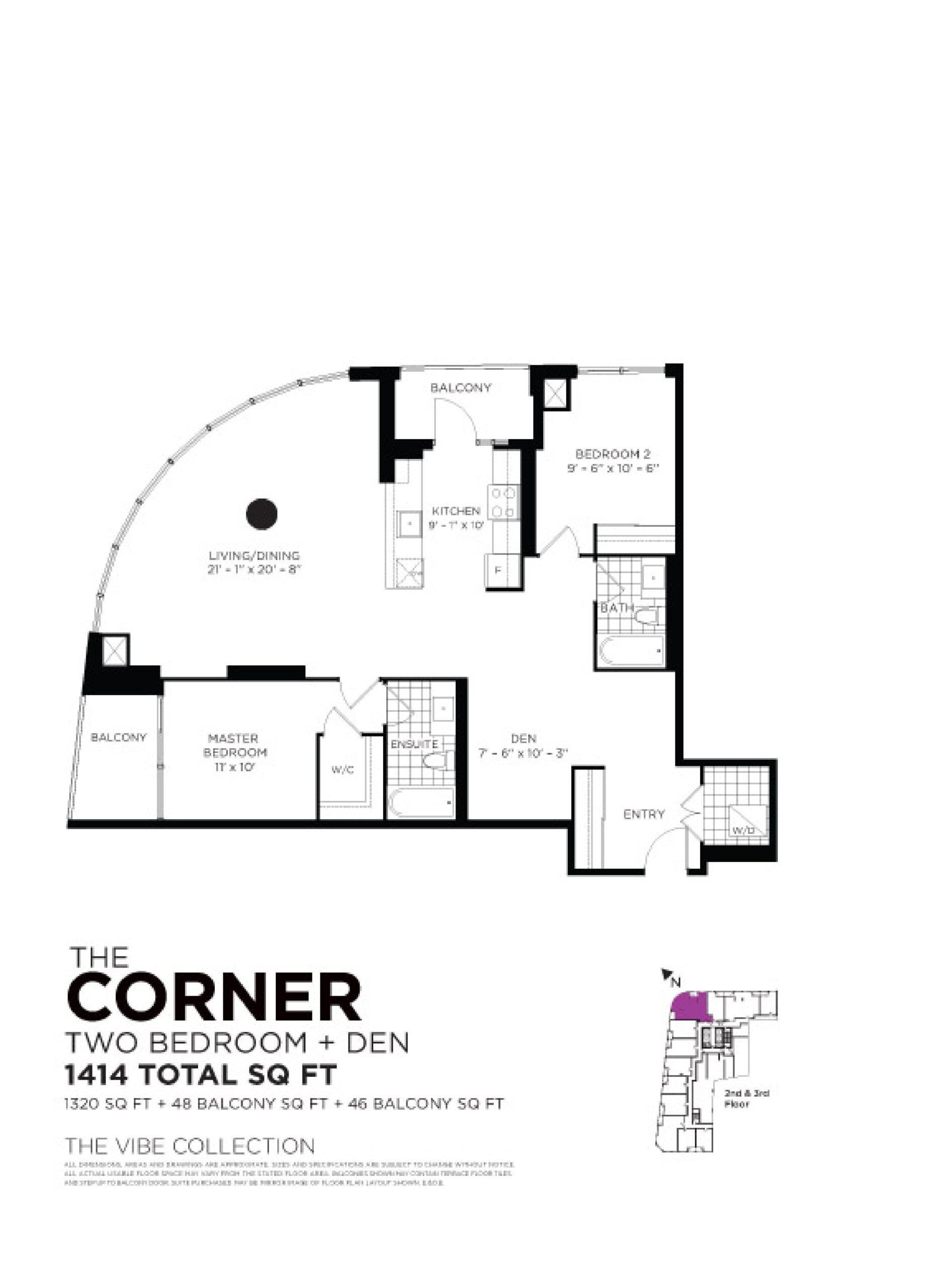 The Corner floor plan