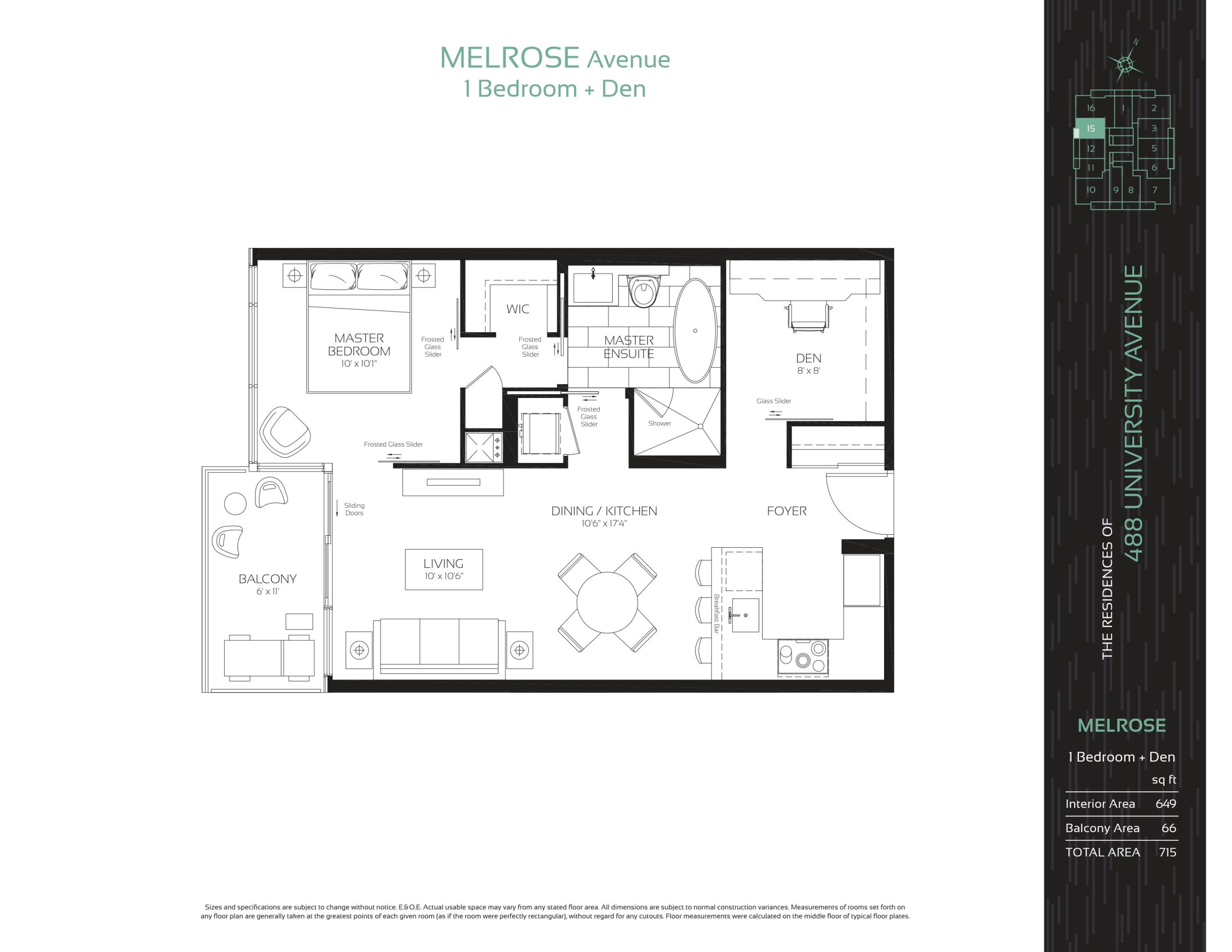 MELROSE Avenue floor plan