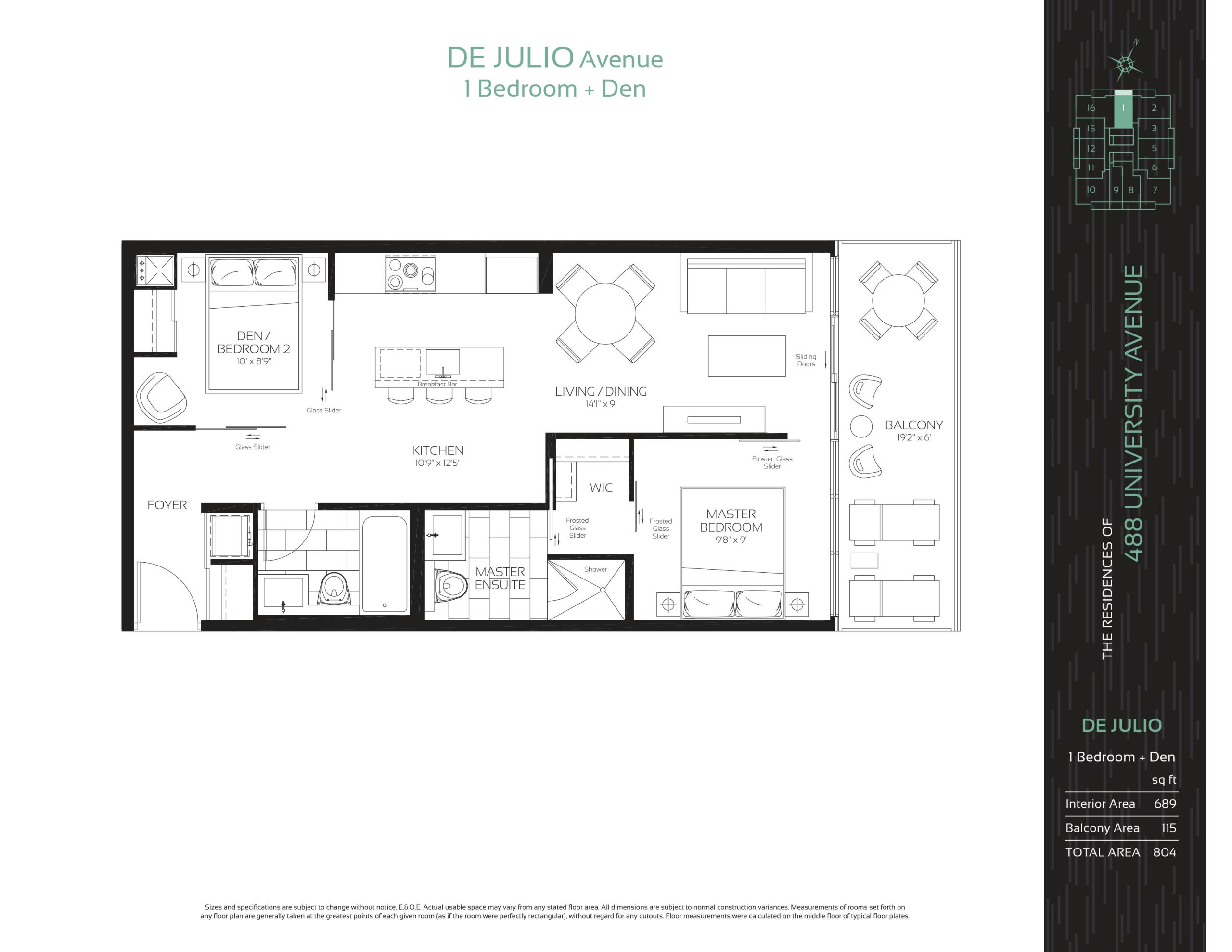 DE JULIO Avenue floor plan