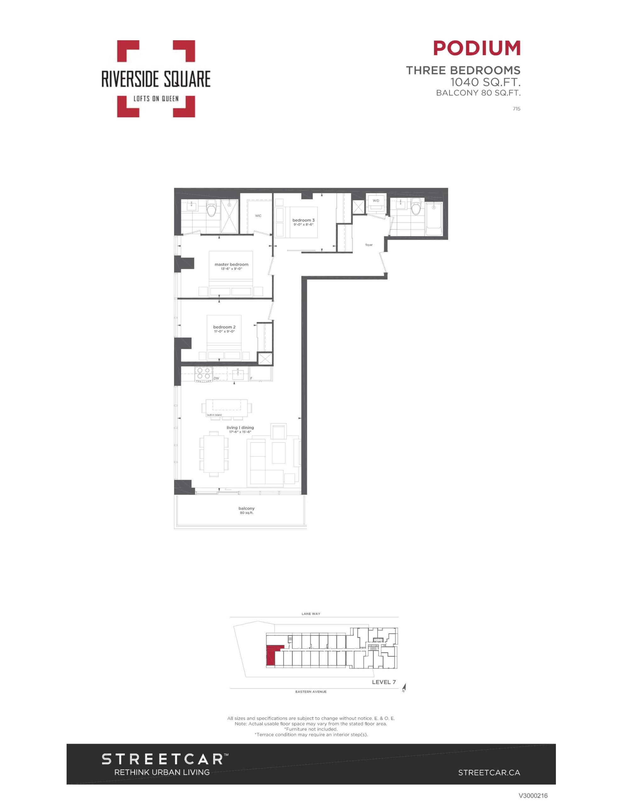 1040 floor plan