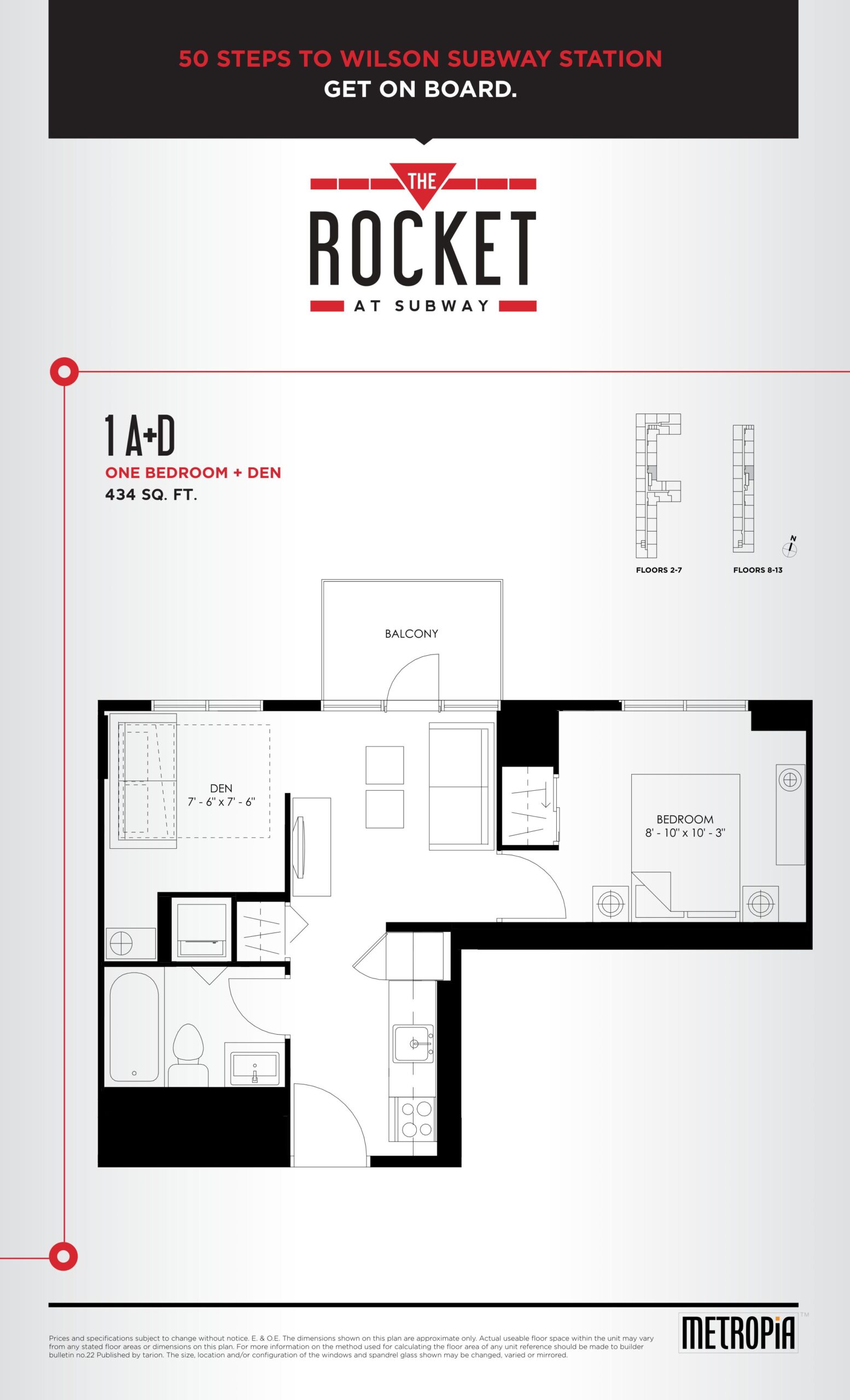 1A+D floor plan