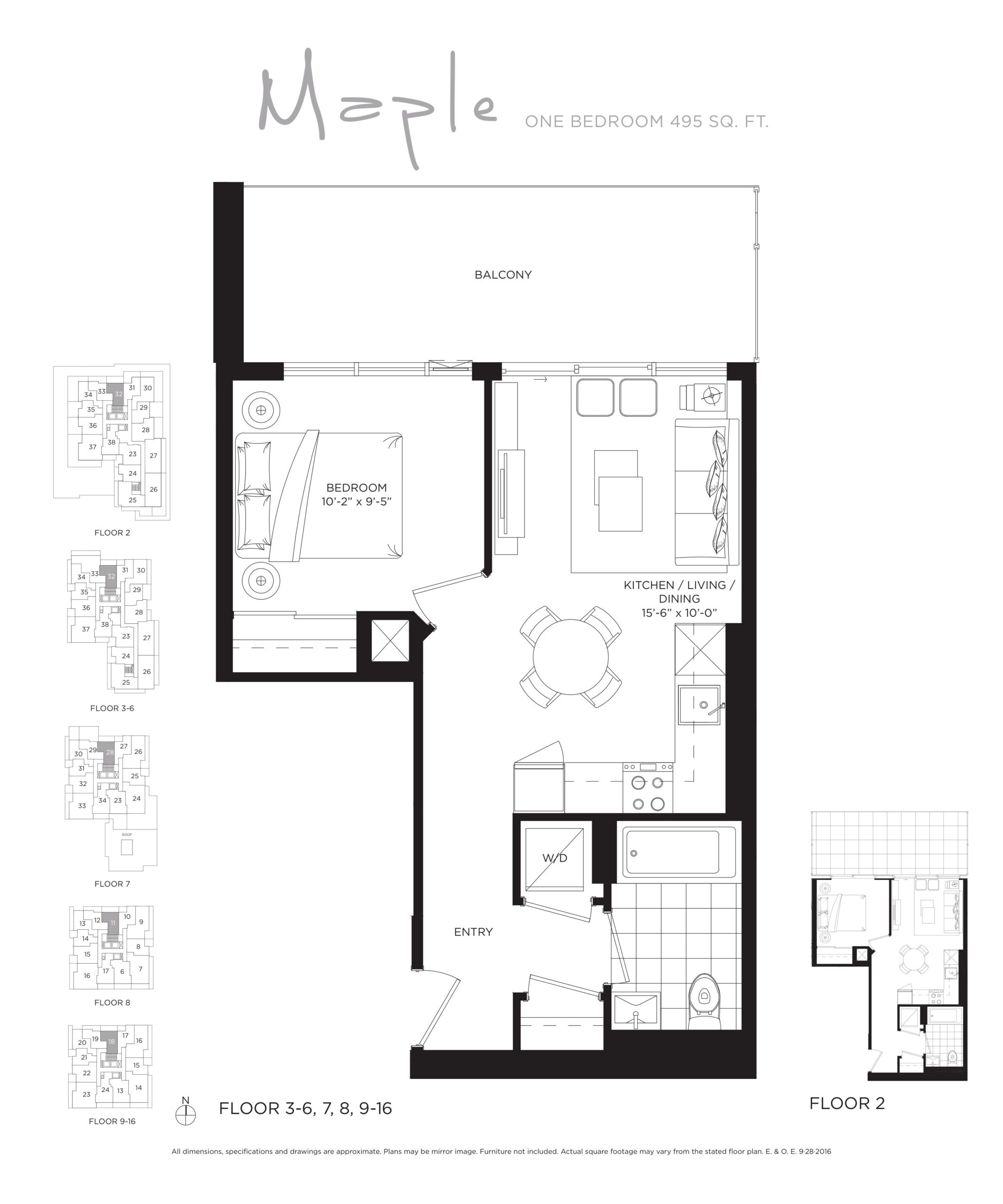 Maple floor plan