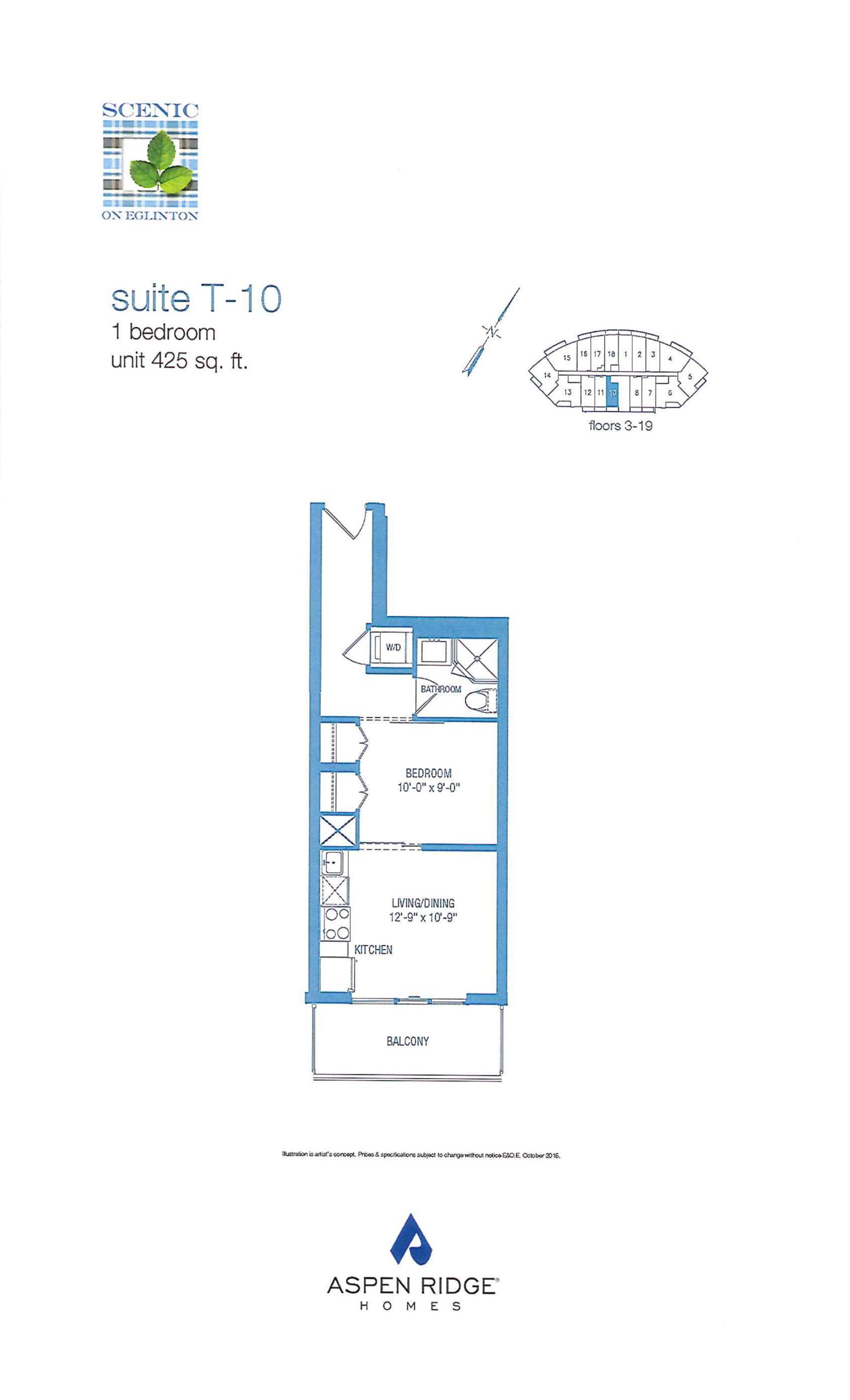 Suite T-10 floor plan