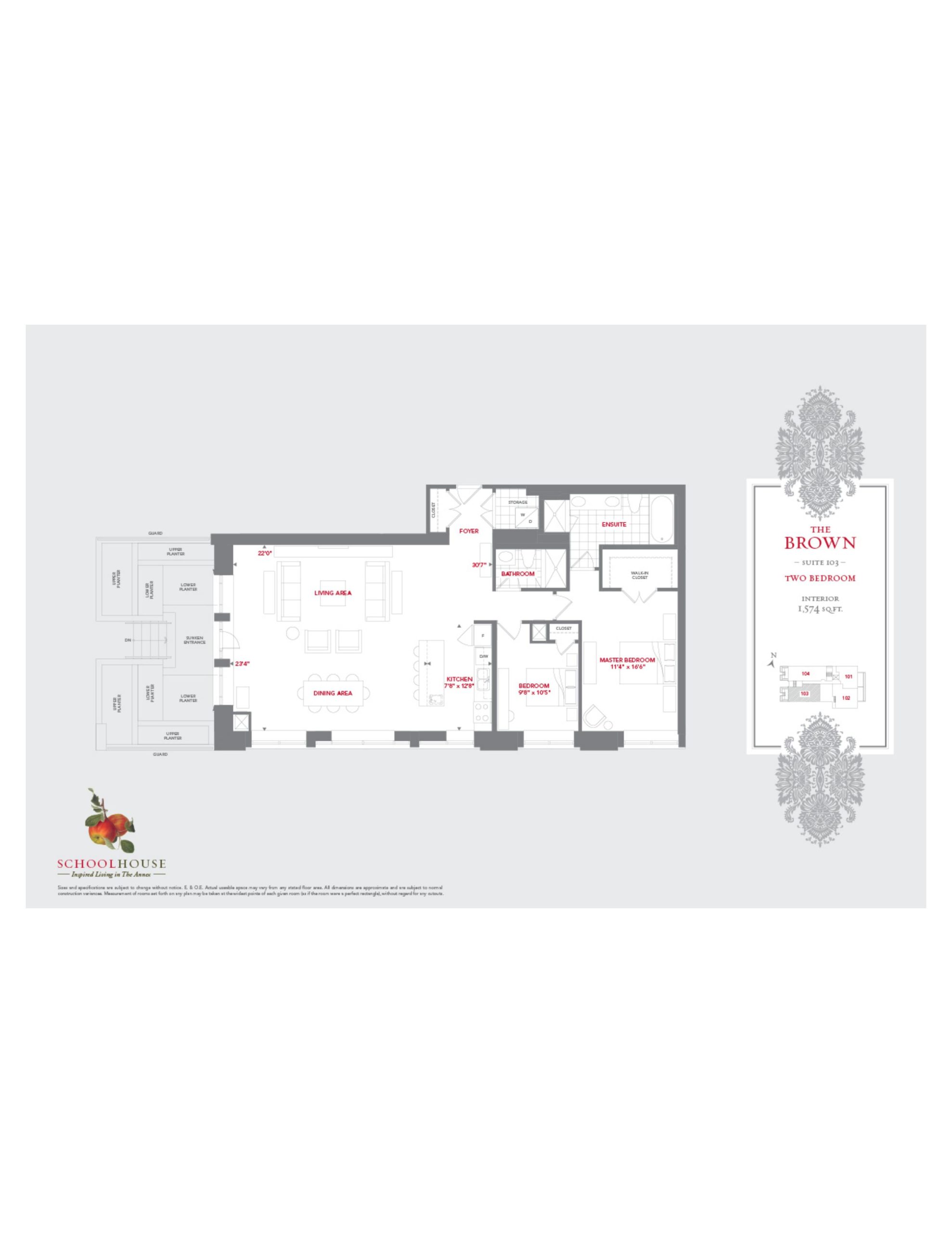 The Brown floor plan