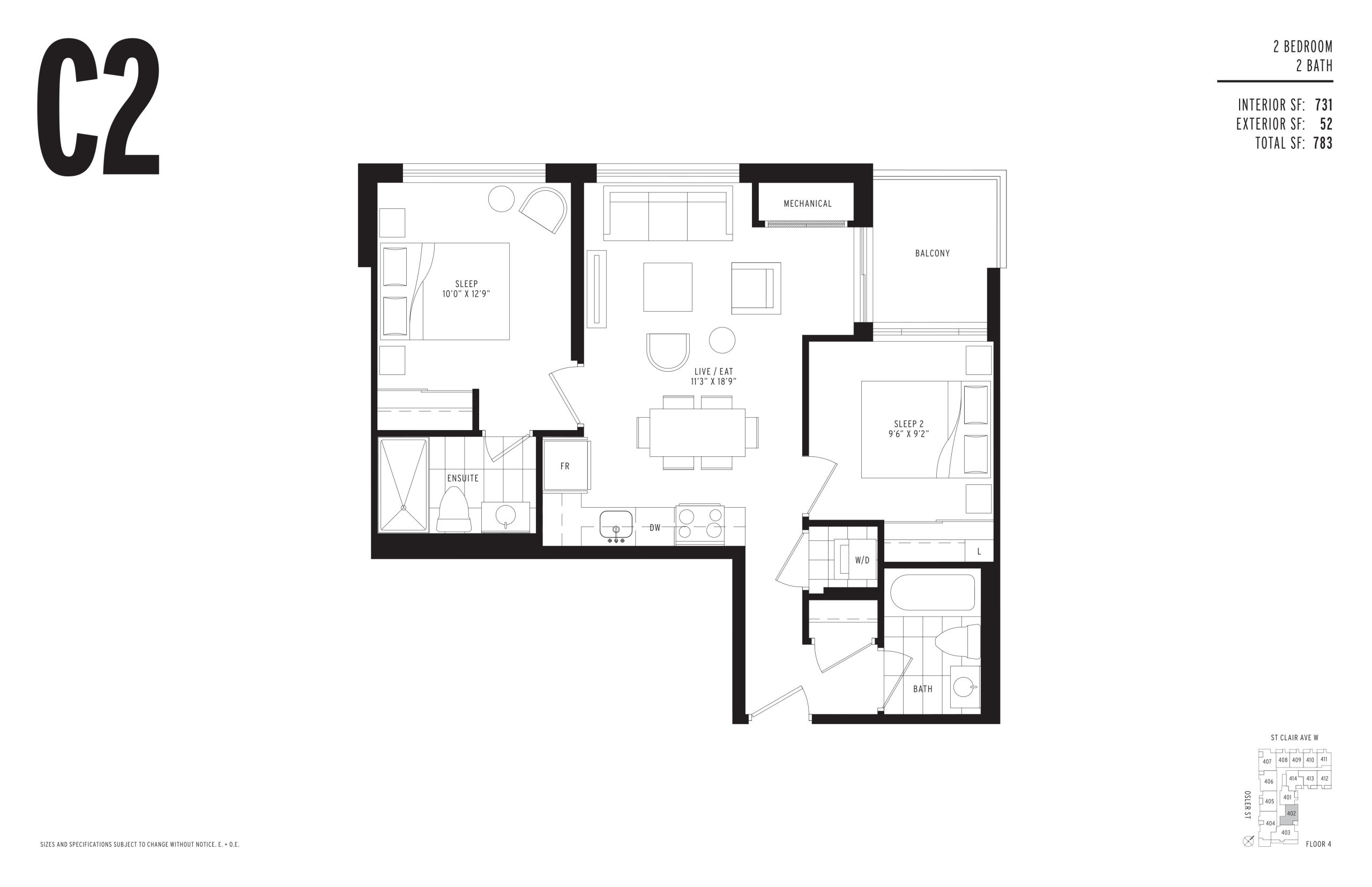 C2 floor plan