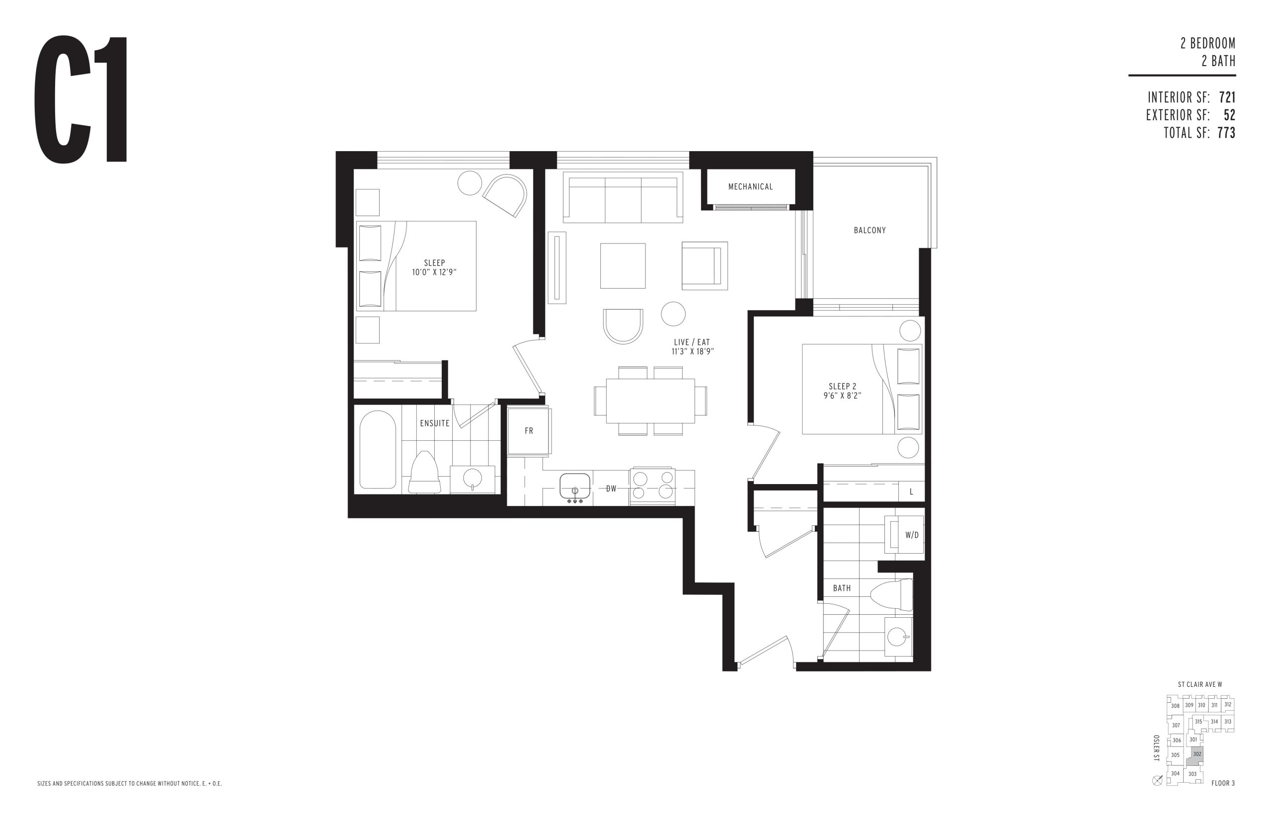 C1 floor plan