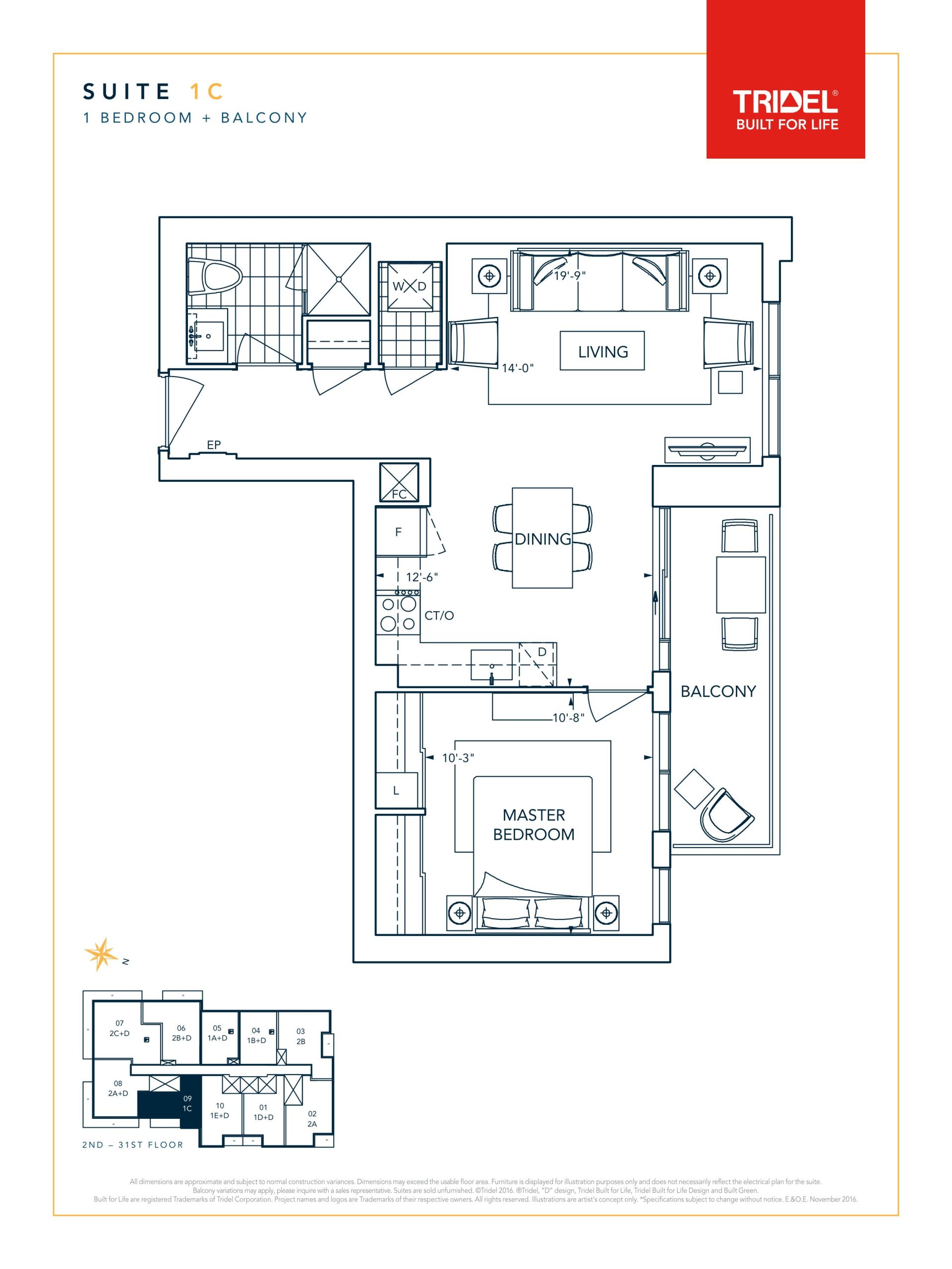 1C floor plan