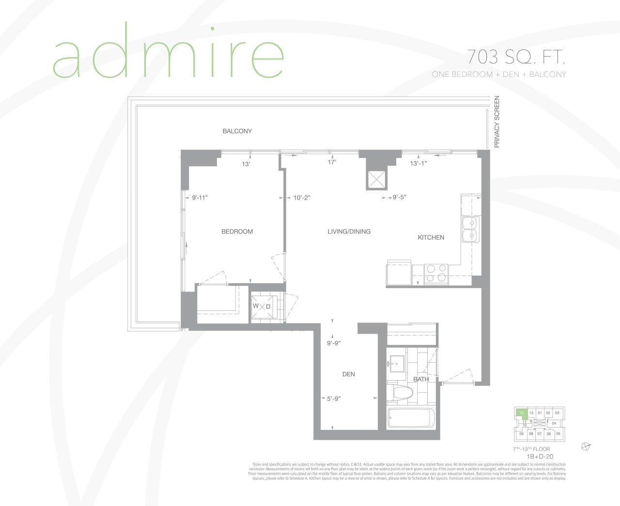 Admire floor plan