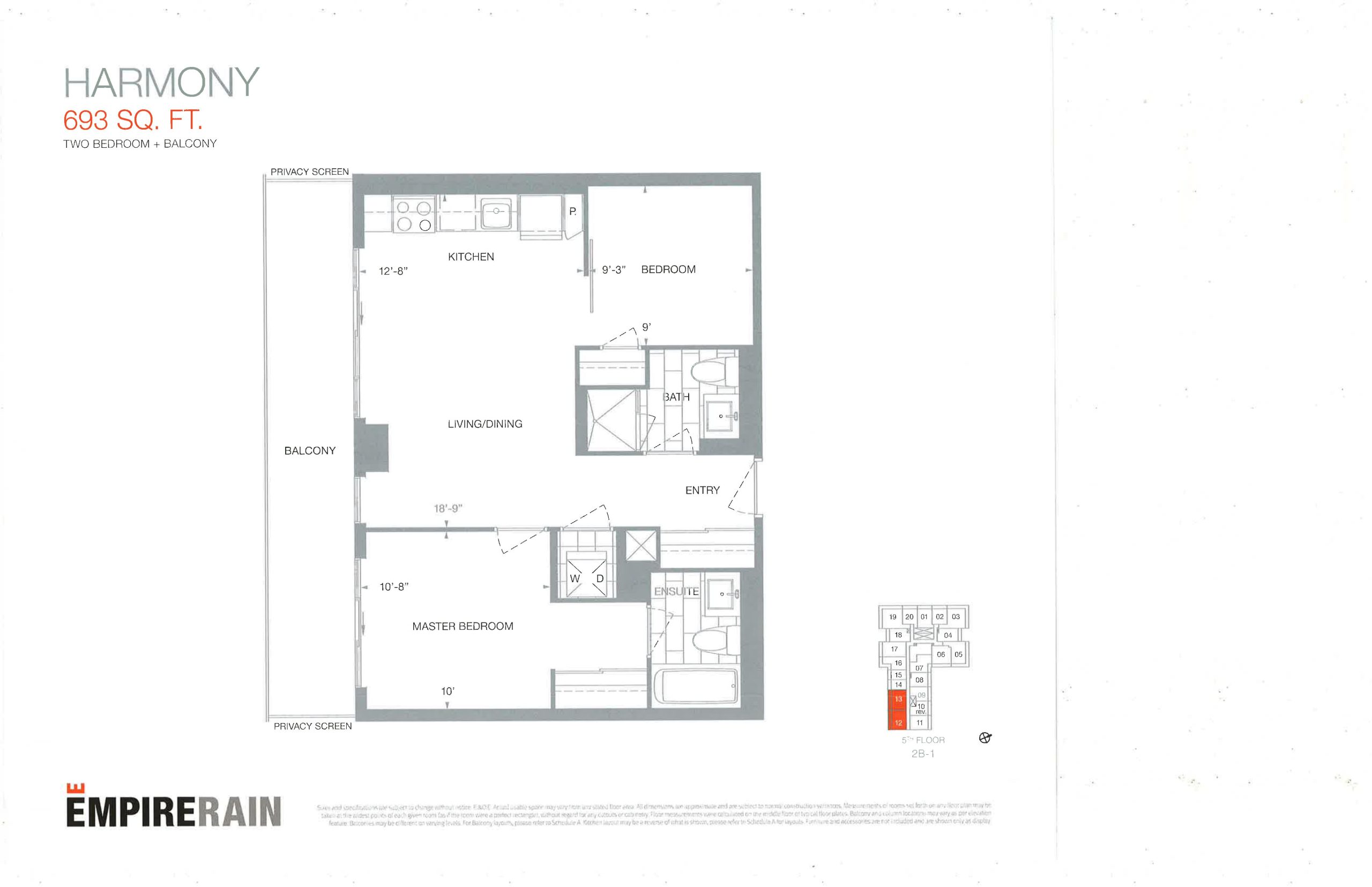 Harmony floor plan