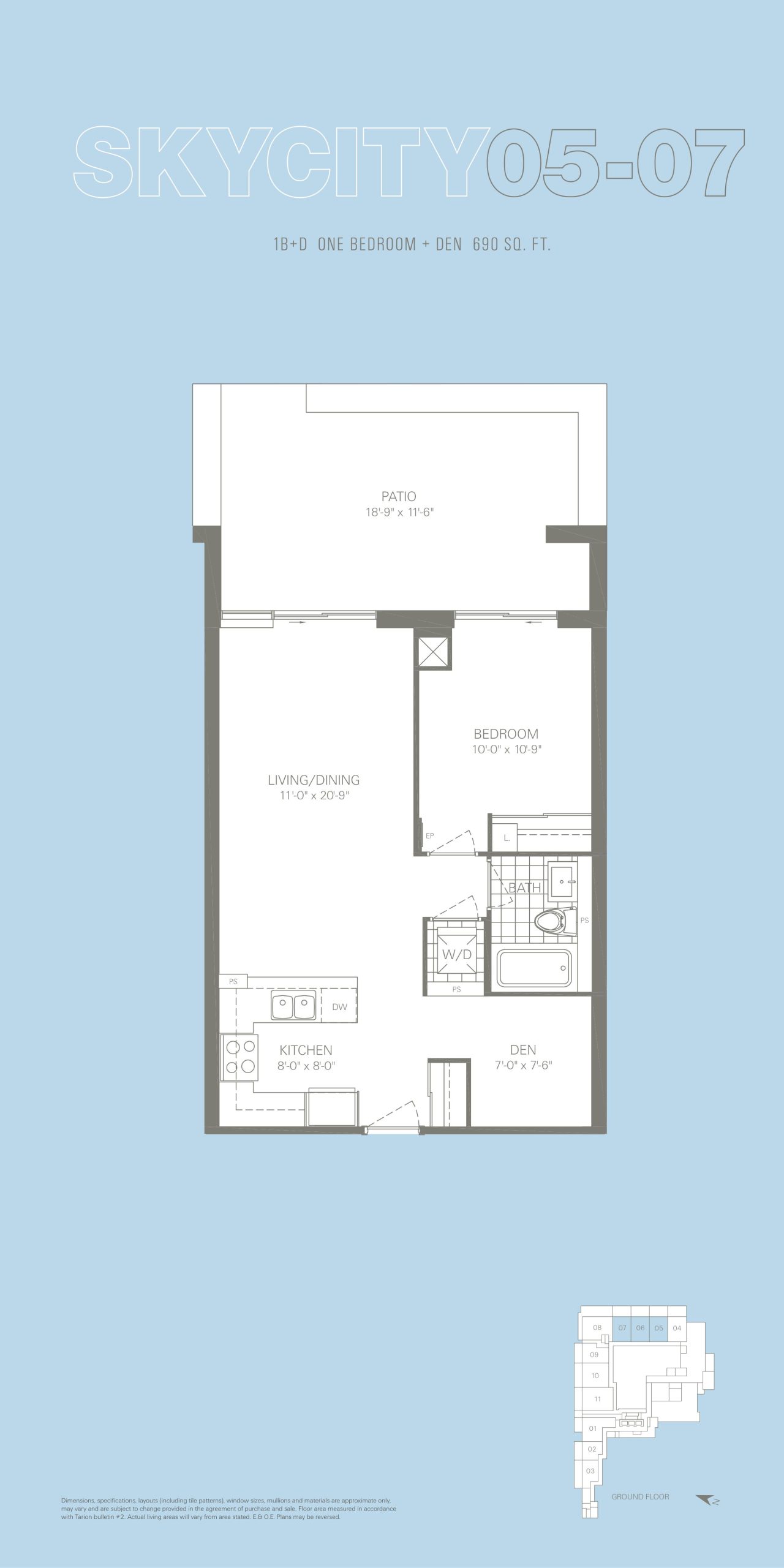 SkyCity05-07 floor plan