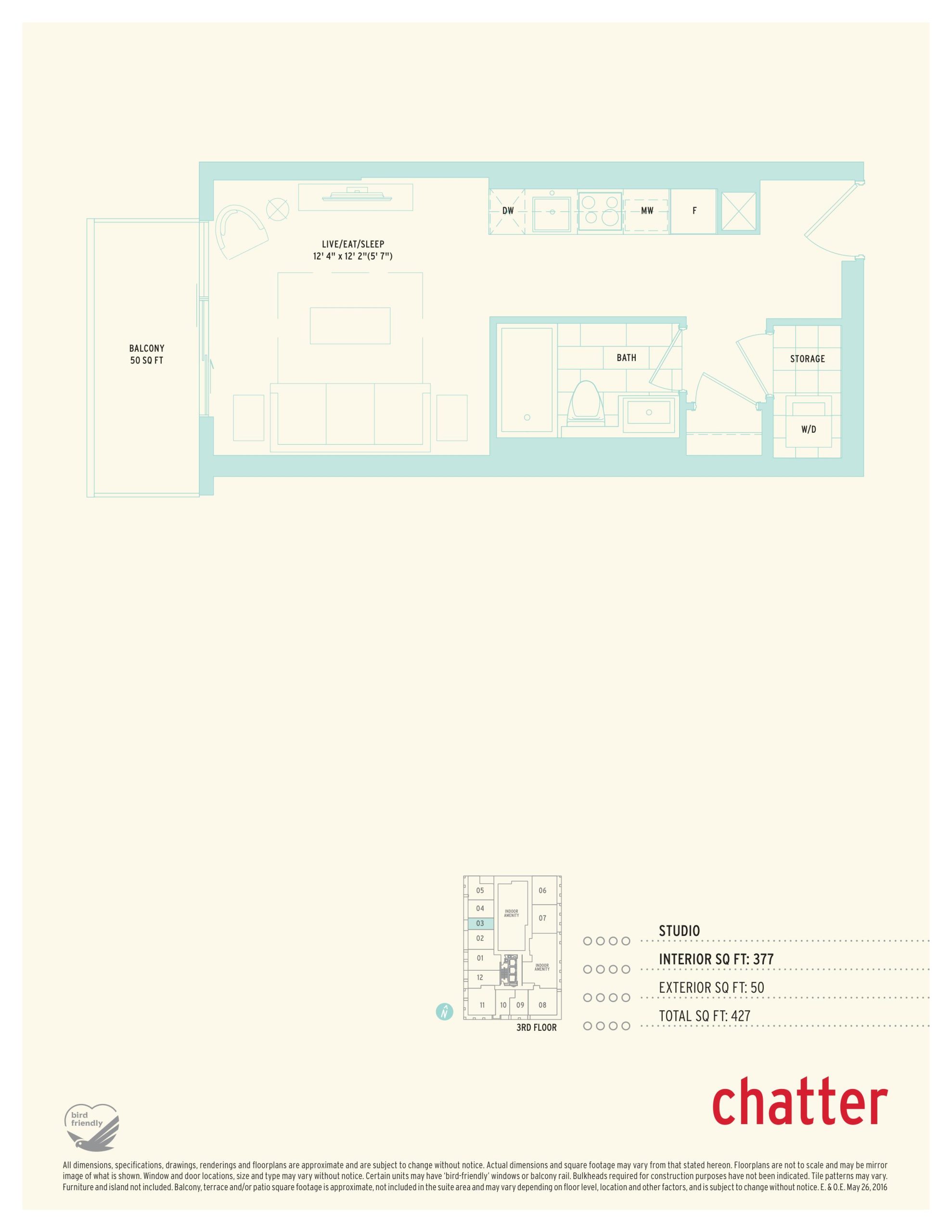 Chatter floor plan