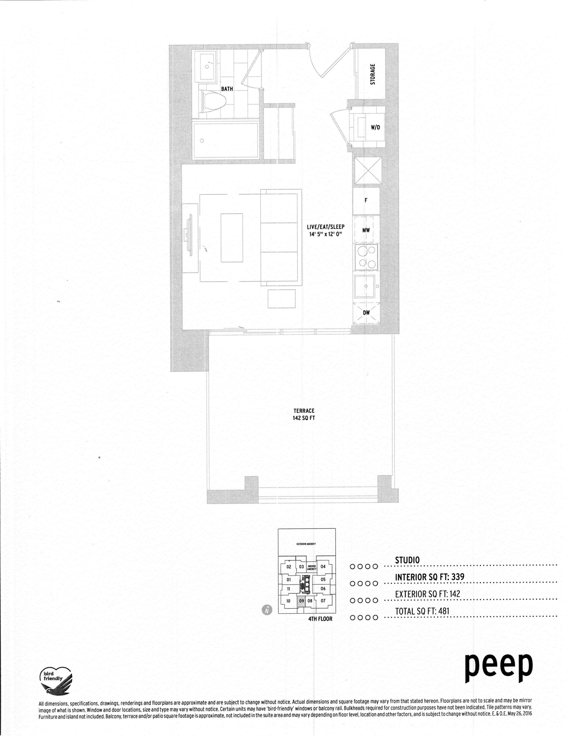 Peep floor plan