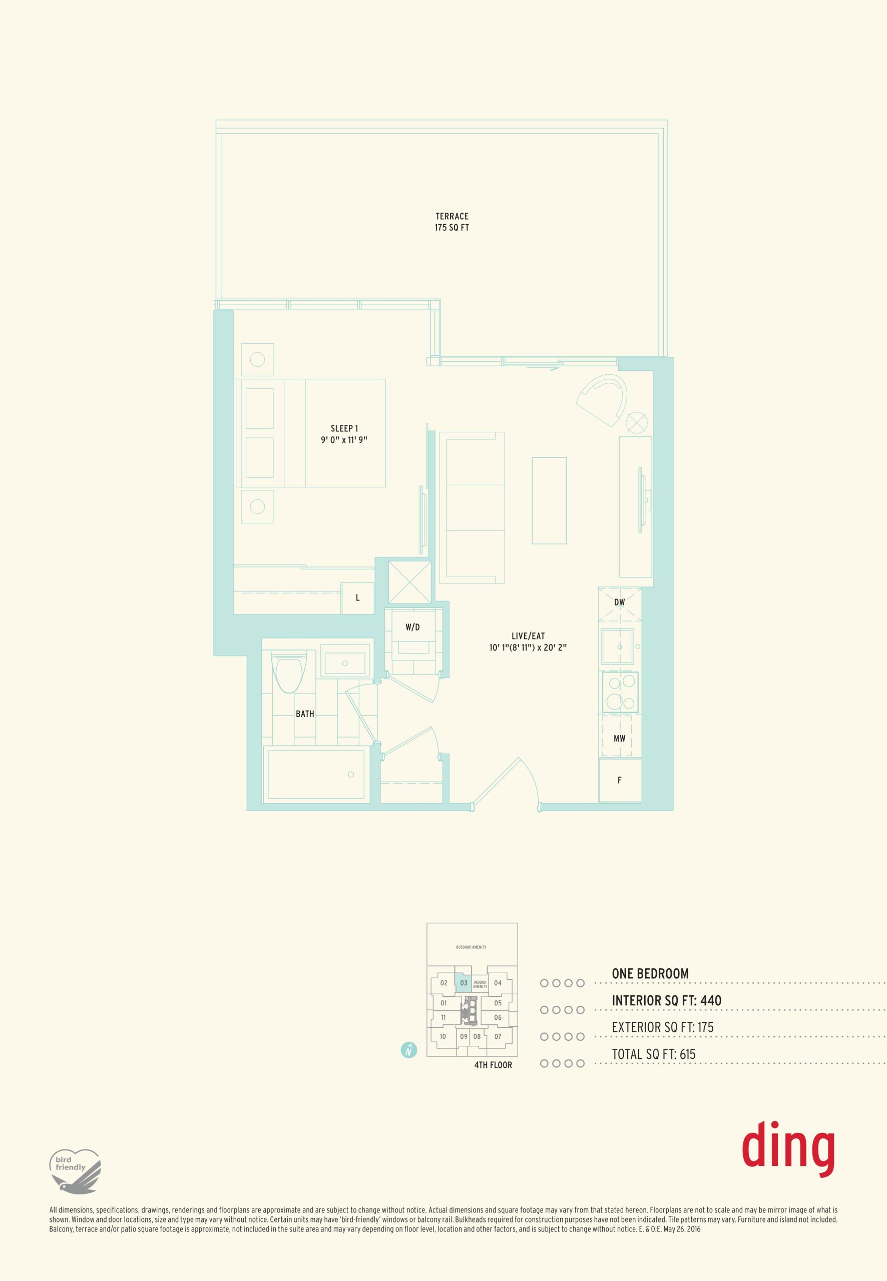 Ding floor plan