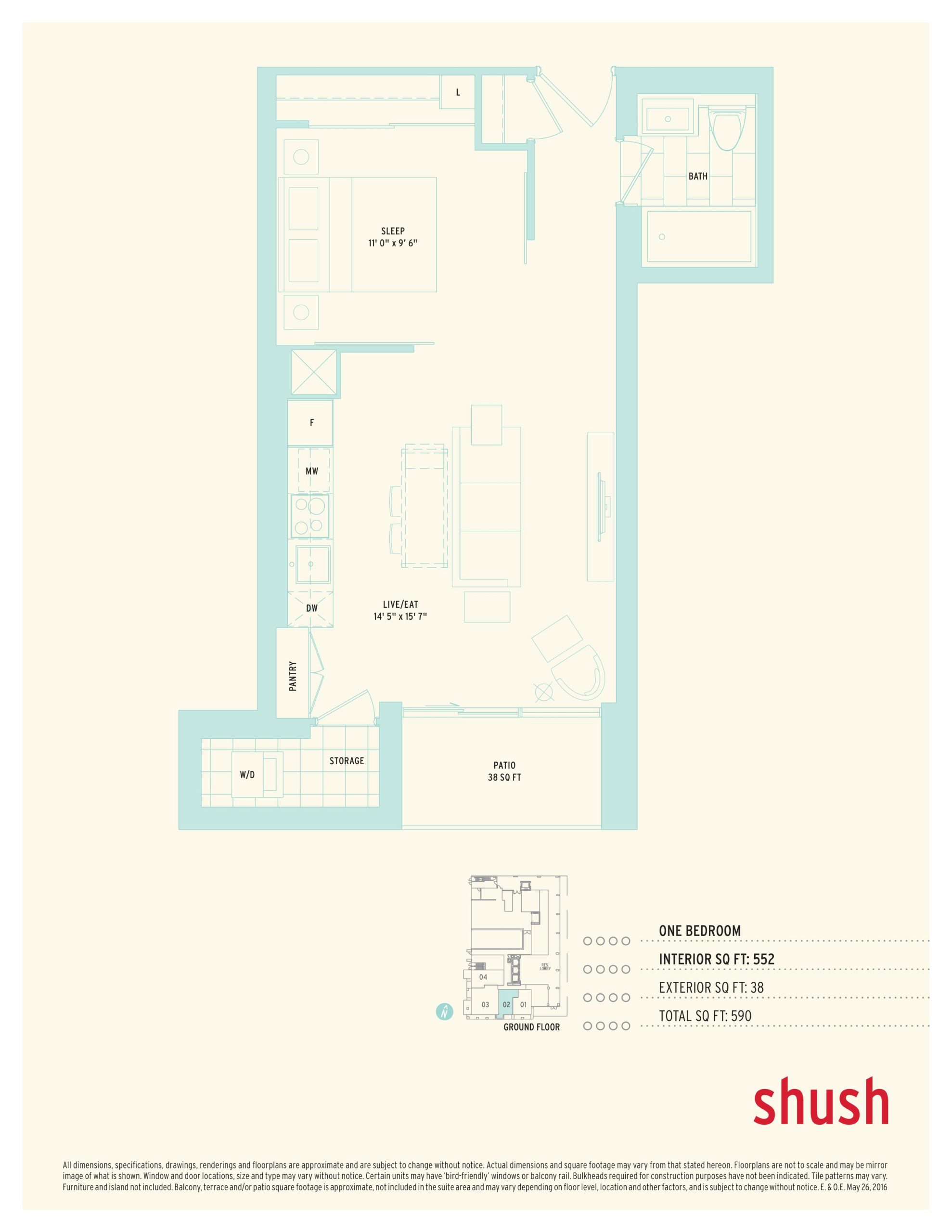 Shush floor plan