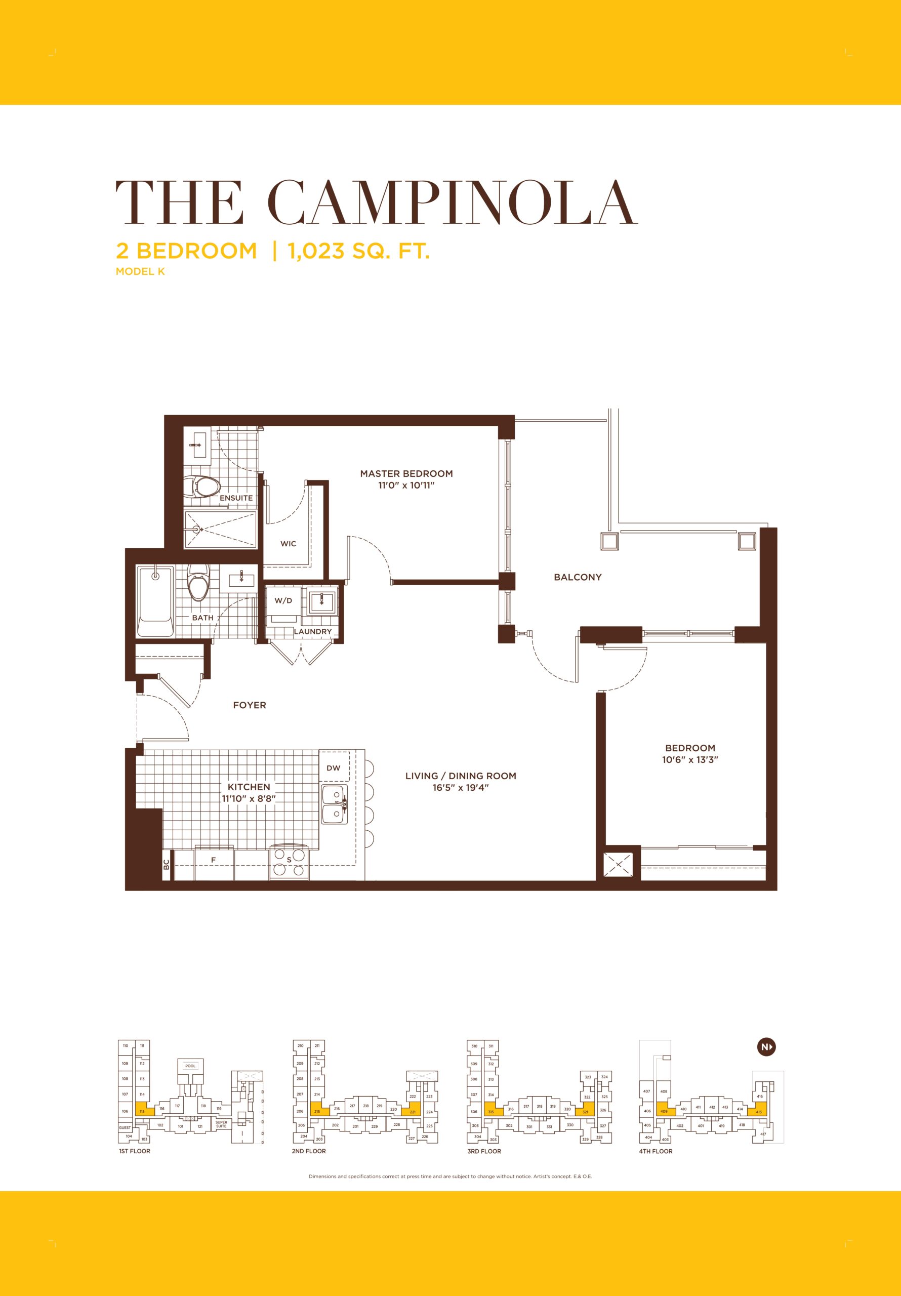 The Campinola floor plan