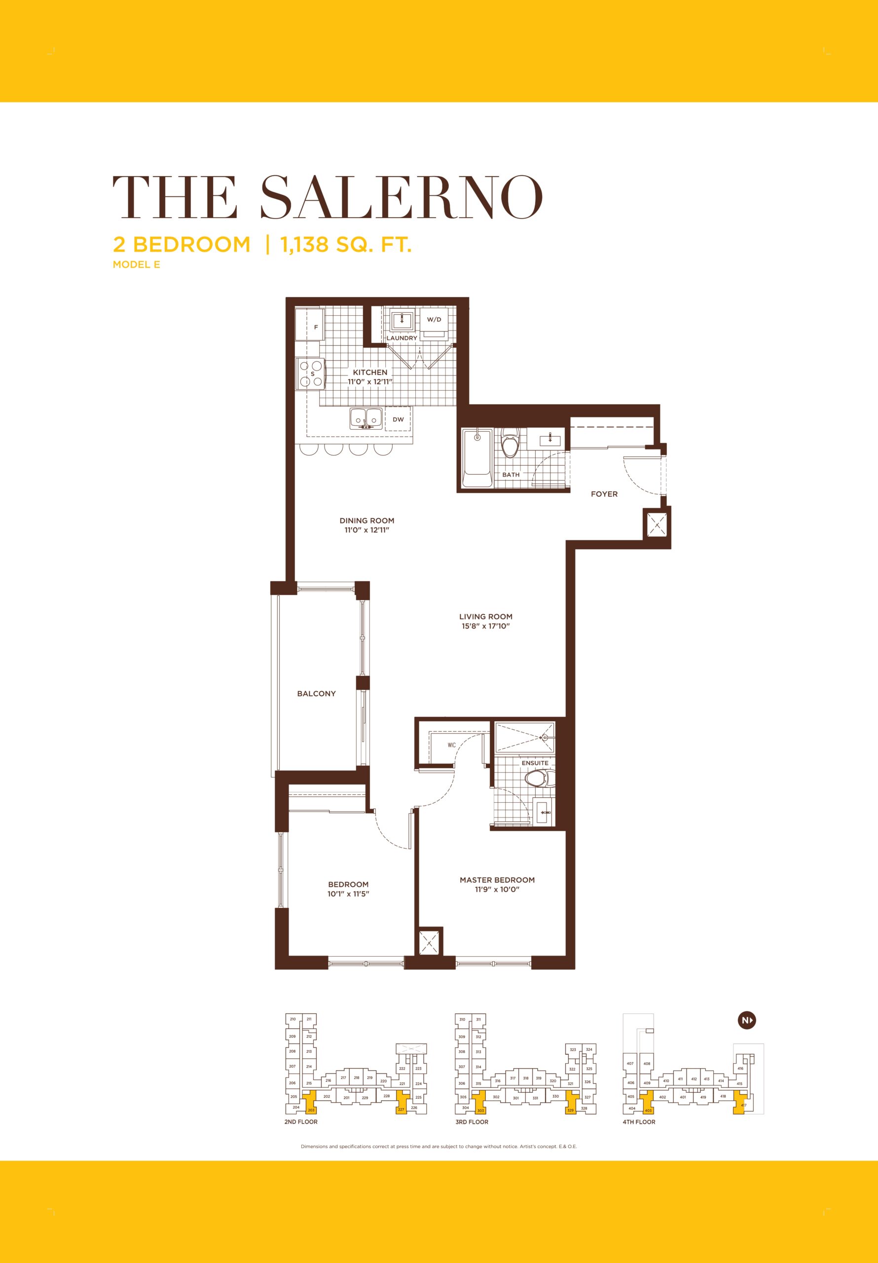 The Salerno floor plan