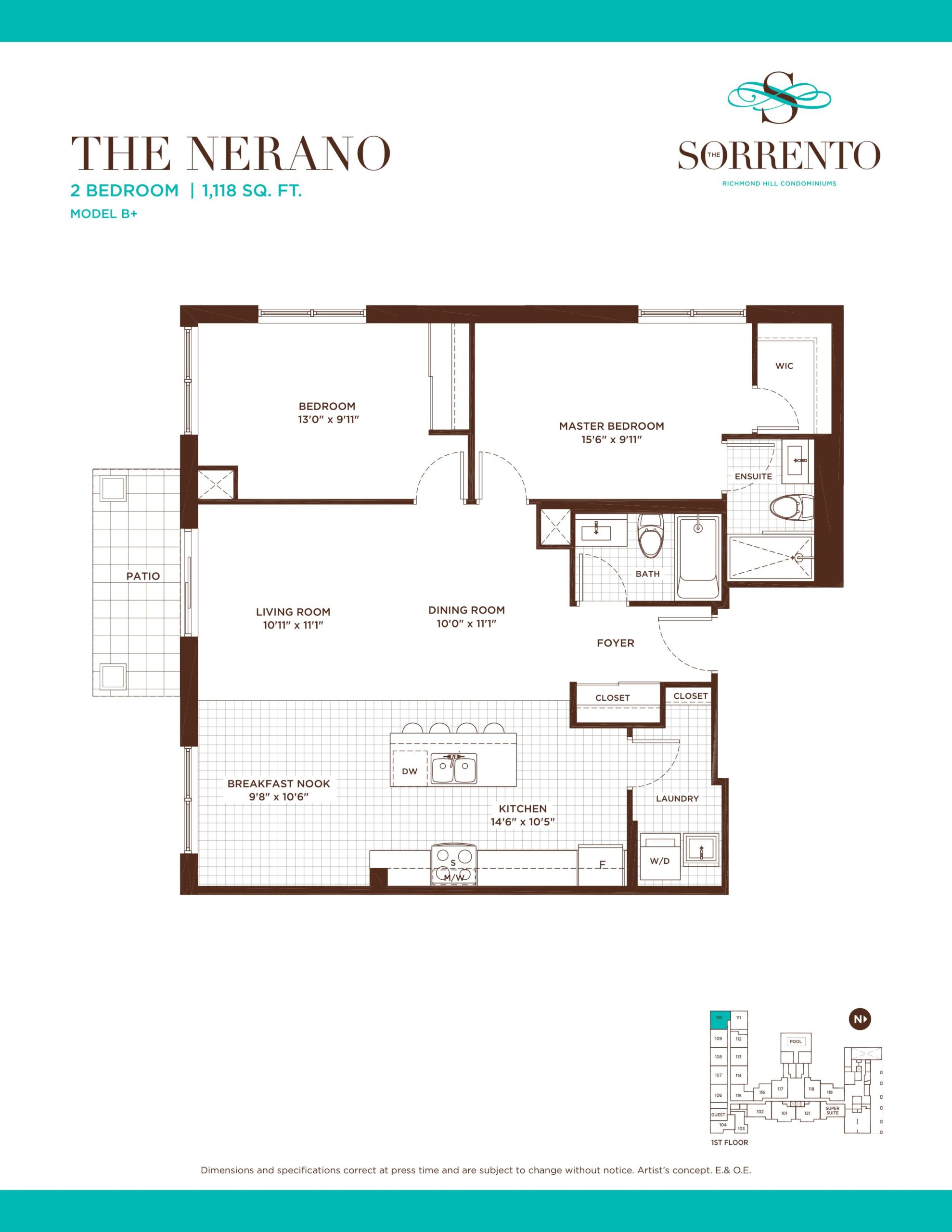 The Nerano floor plan