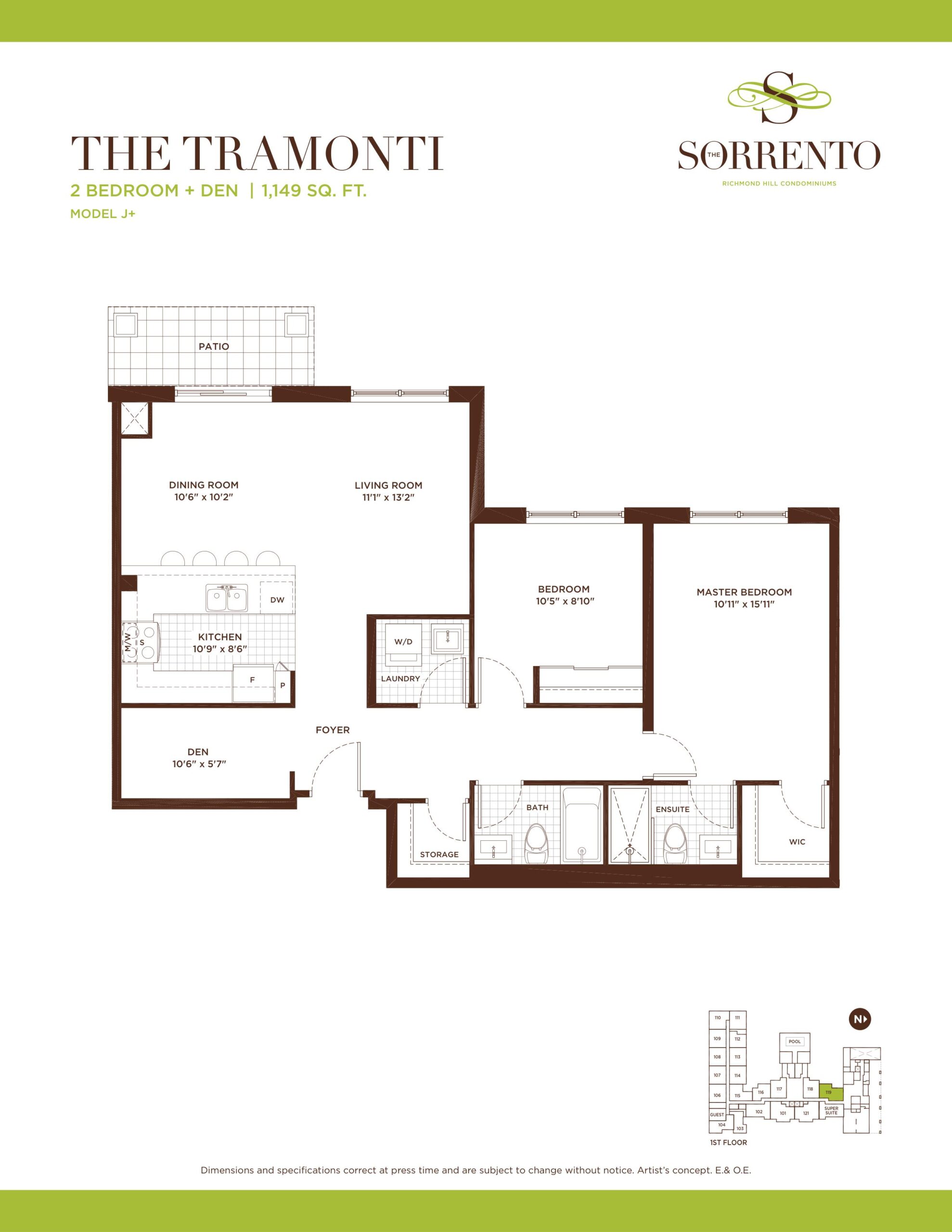 The Tramonti floor plan