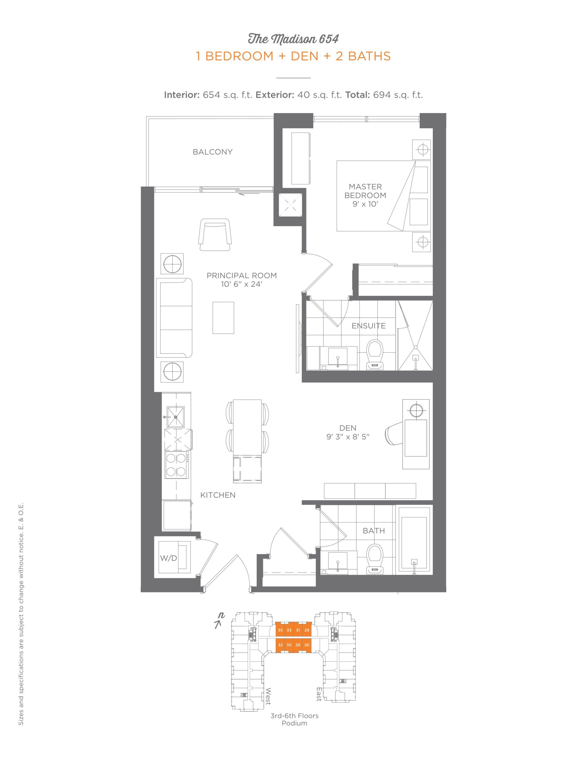 The Madison 654 floor plan