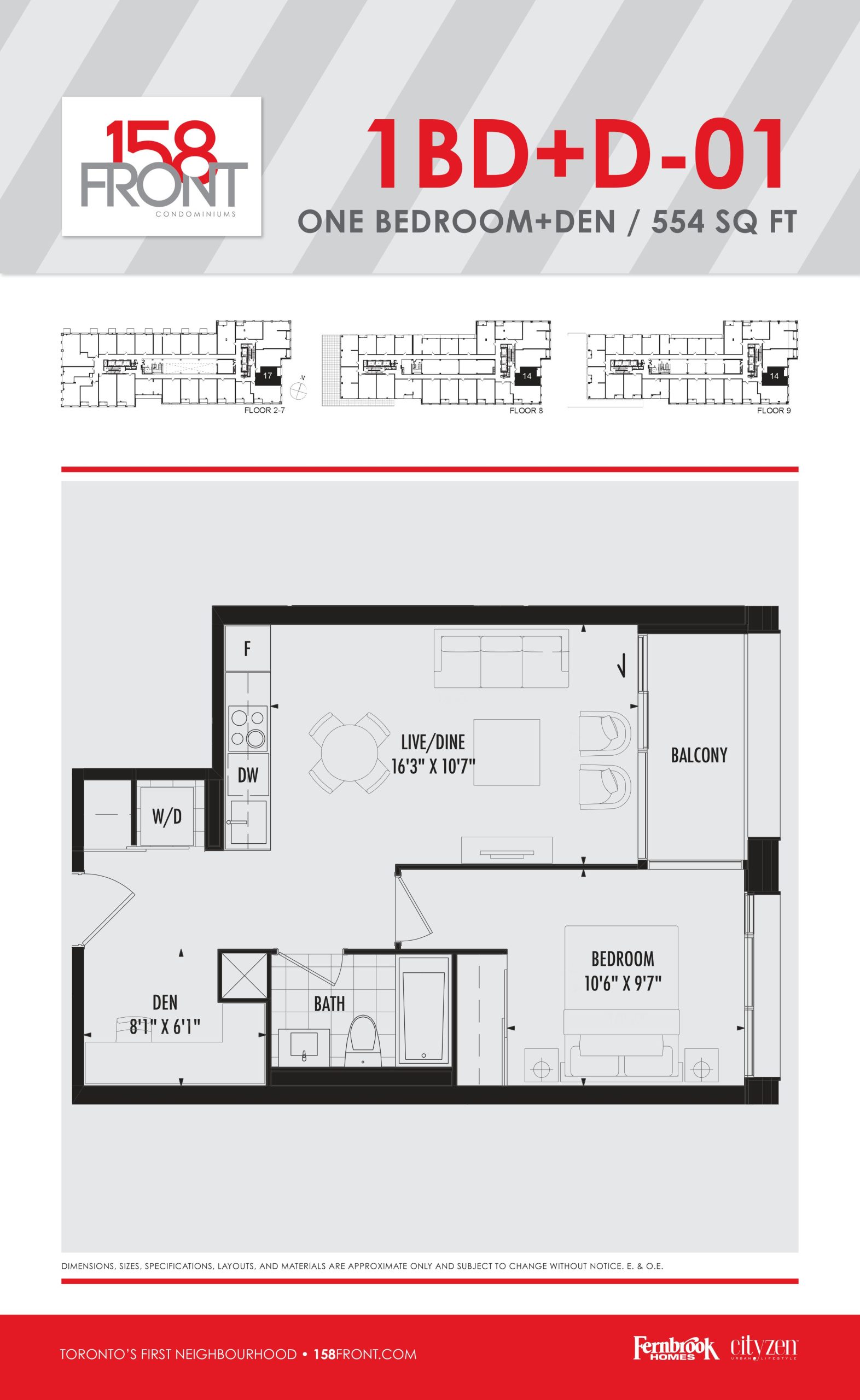 1BD+D-01 floor plan