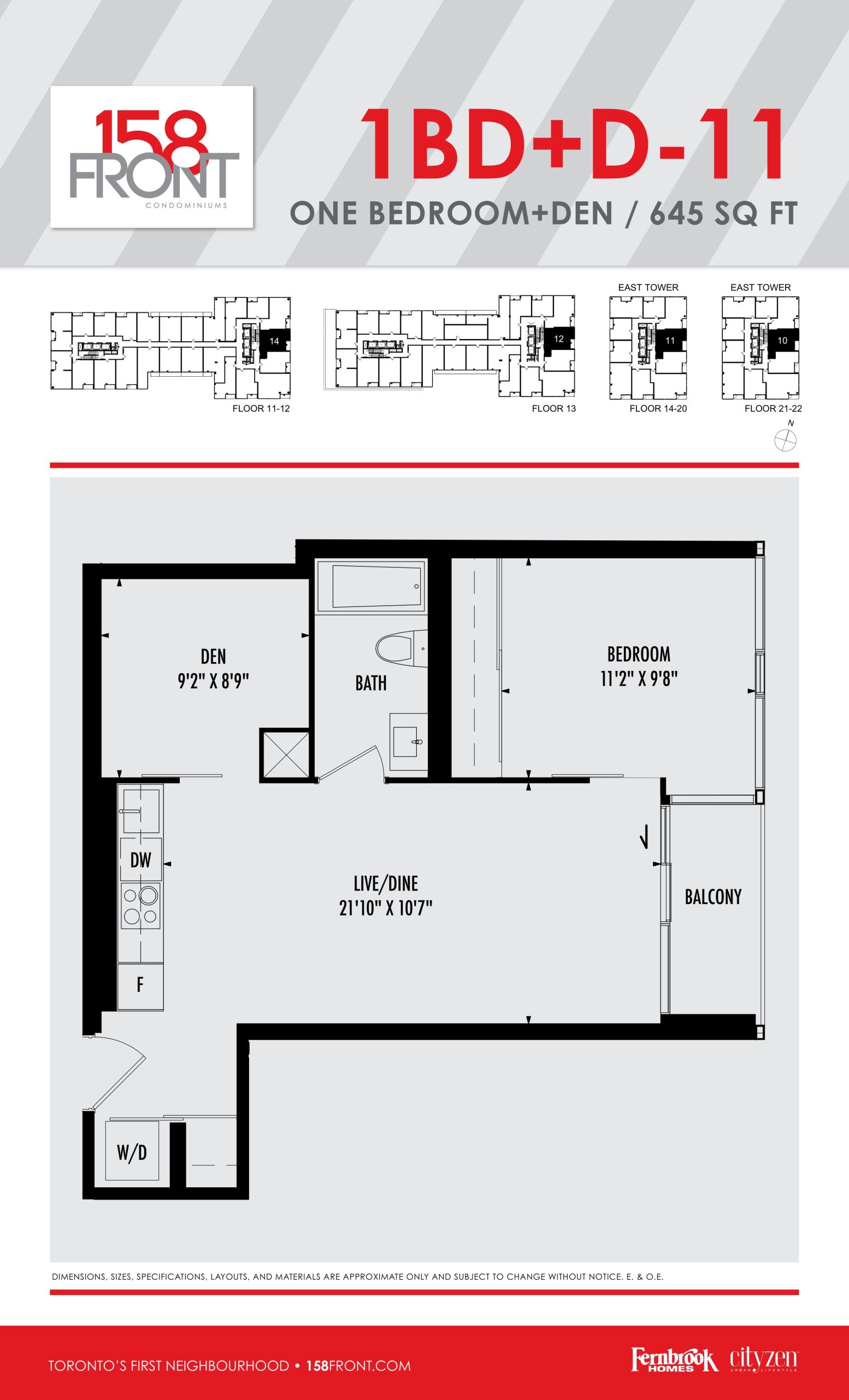 1BD+D-11 floor plan
