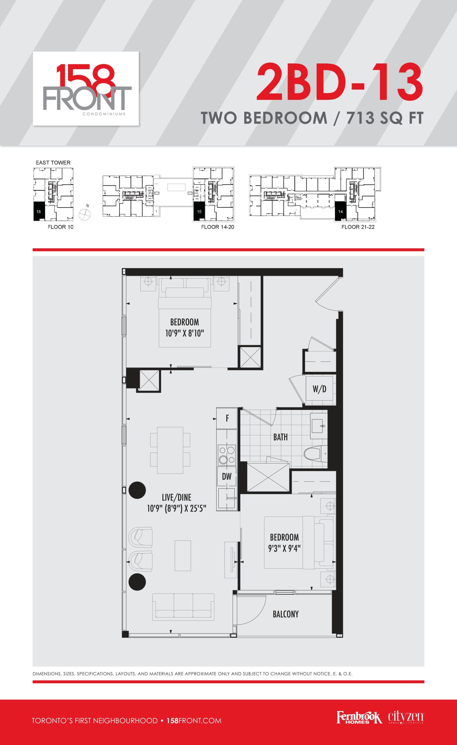2BD-13 floor plan