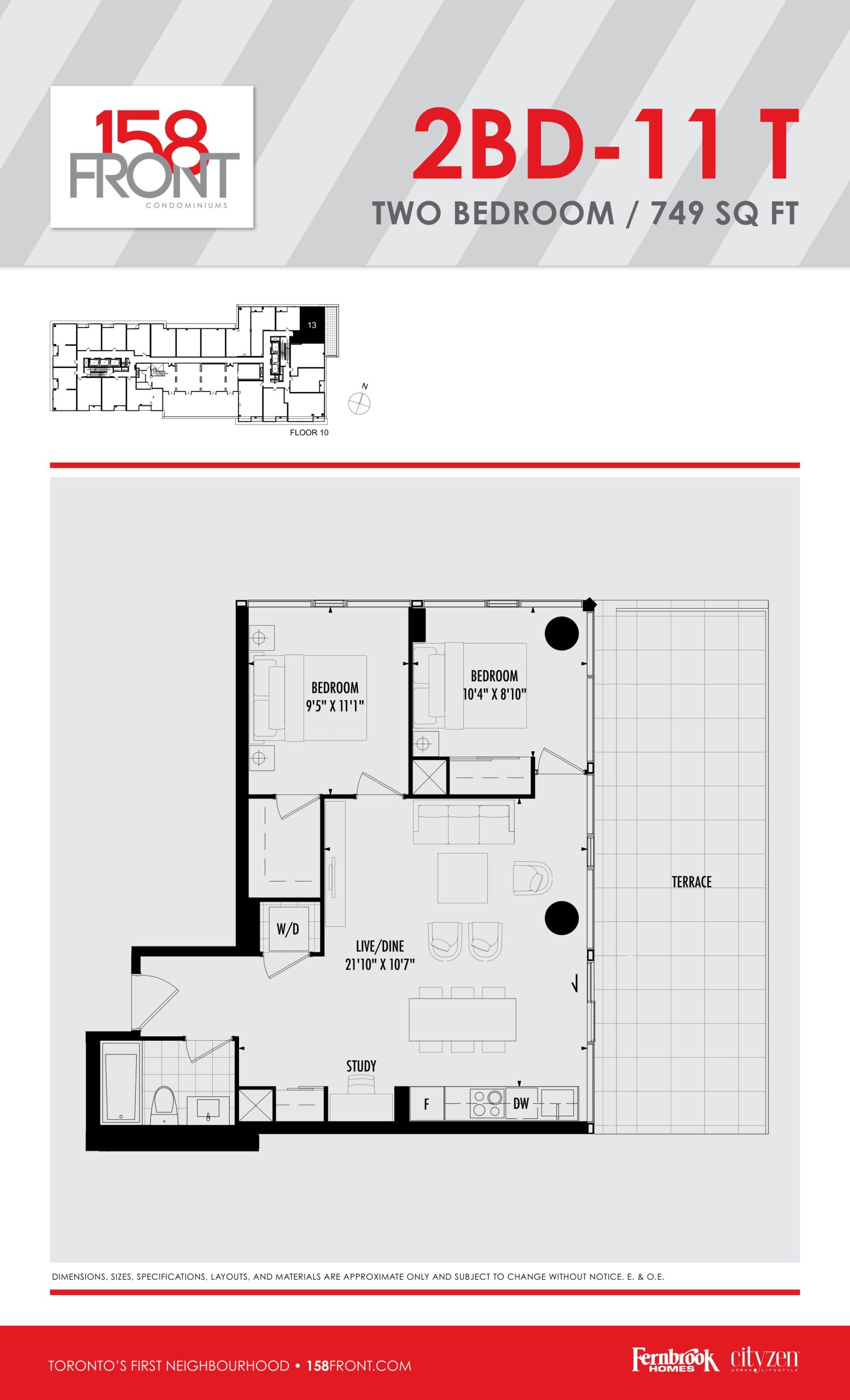 2BD-11 floor plan