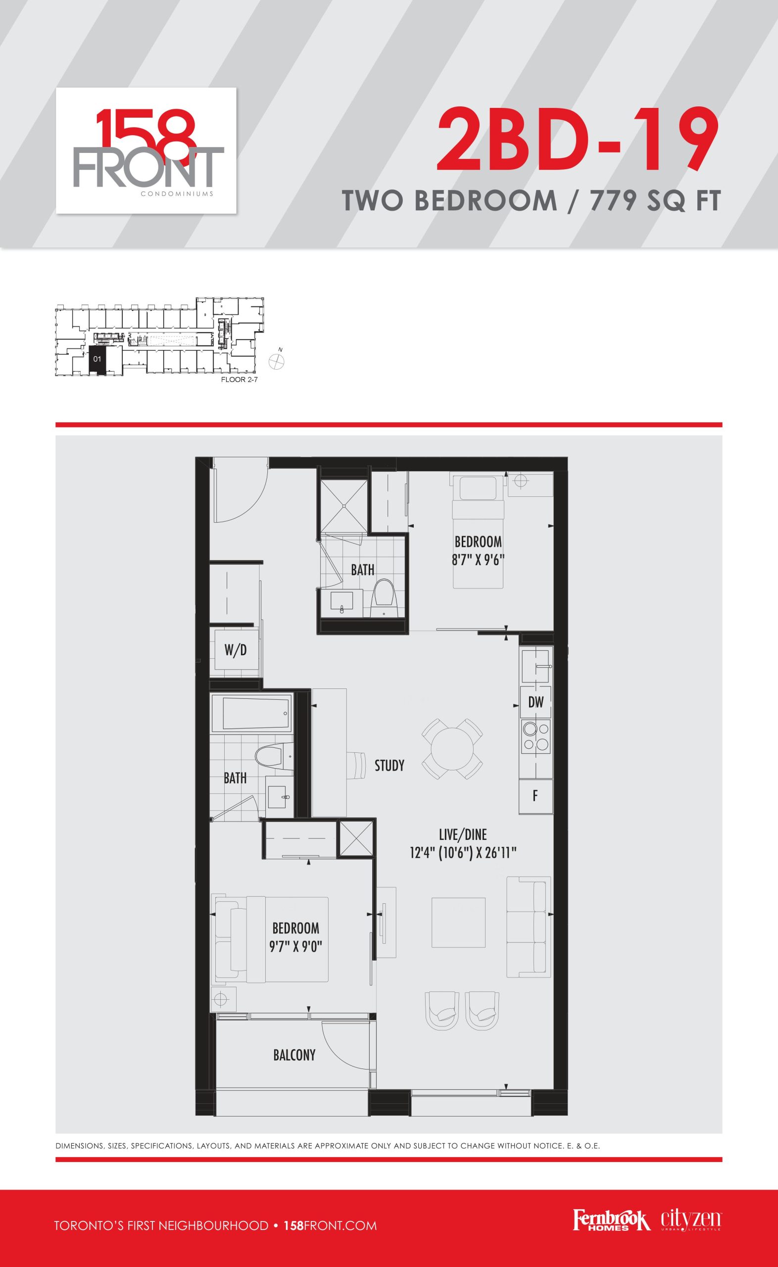 2BD-19 floor plan